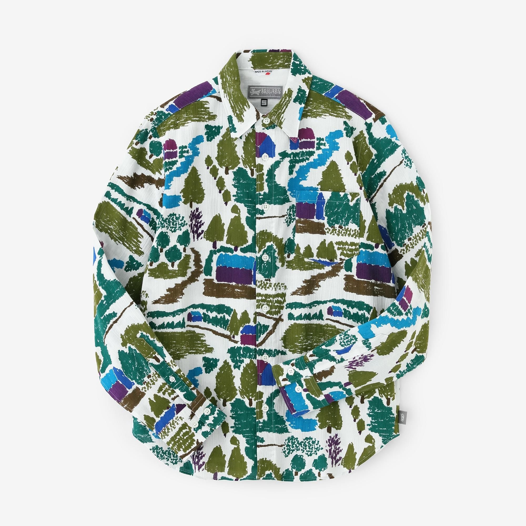 高島縮 20/20 シャツ／ふるさと