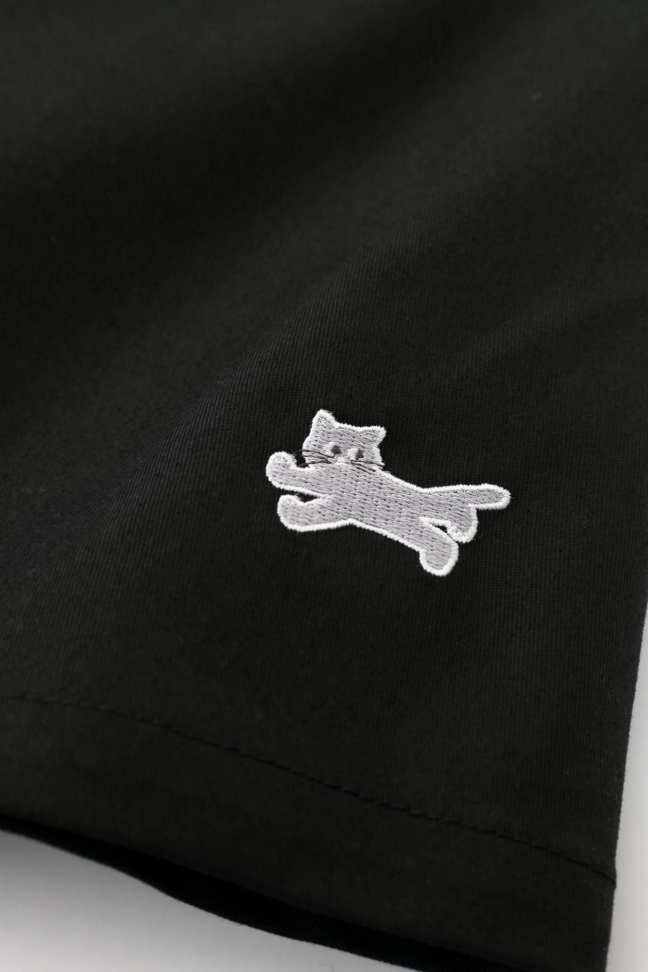 Cotton×Solotex® Chino Cloth Daimonjiyama Daimonji Sarouel Pants / Black