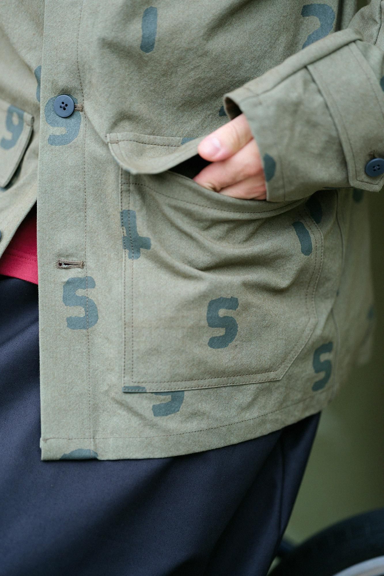 Cordura(R) 블렌드캔버스 카고 자켓/SO-SU-U 올리브 그린