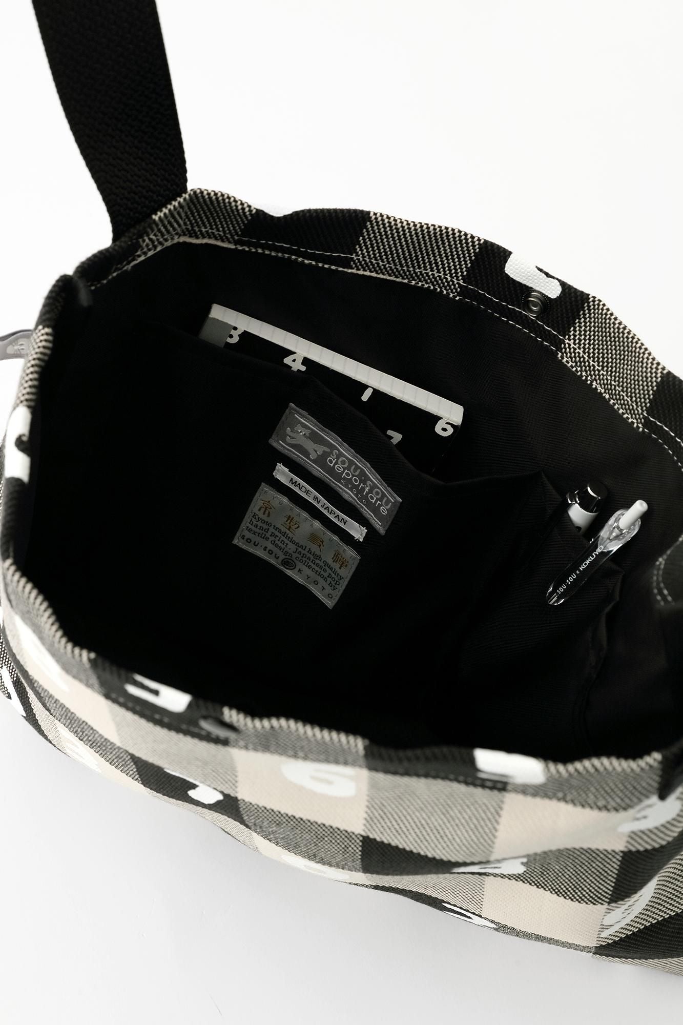 ヘビーツイルチェック サコッシュ/SO-SU-U アイボリー