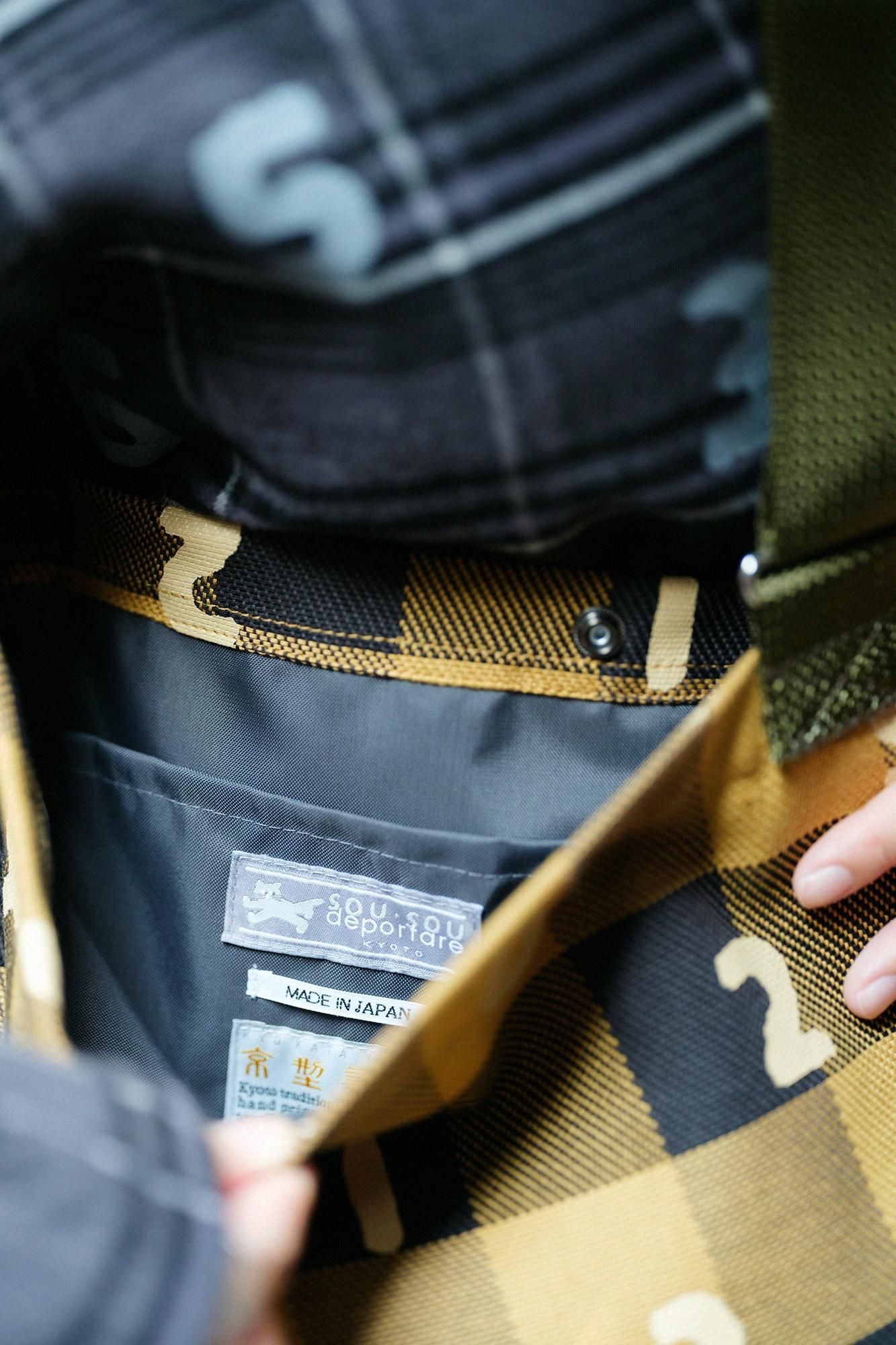 重磅斜纹布格纹 Sacoche/SO-SU-U 芥末色