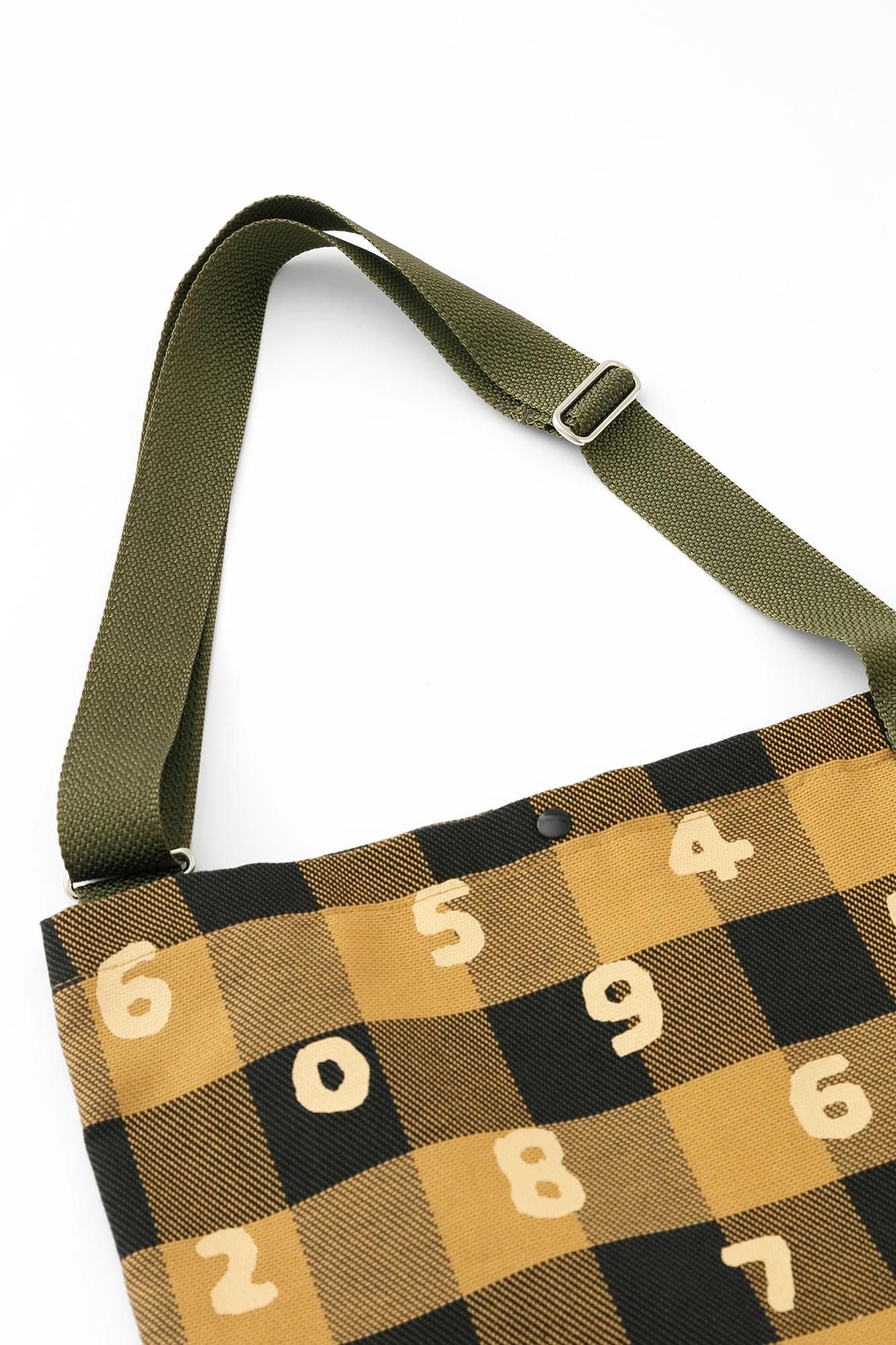 重磅斜纹布格纹 Sacoche/SO-SU-U 芥末色