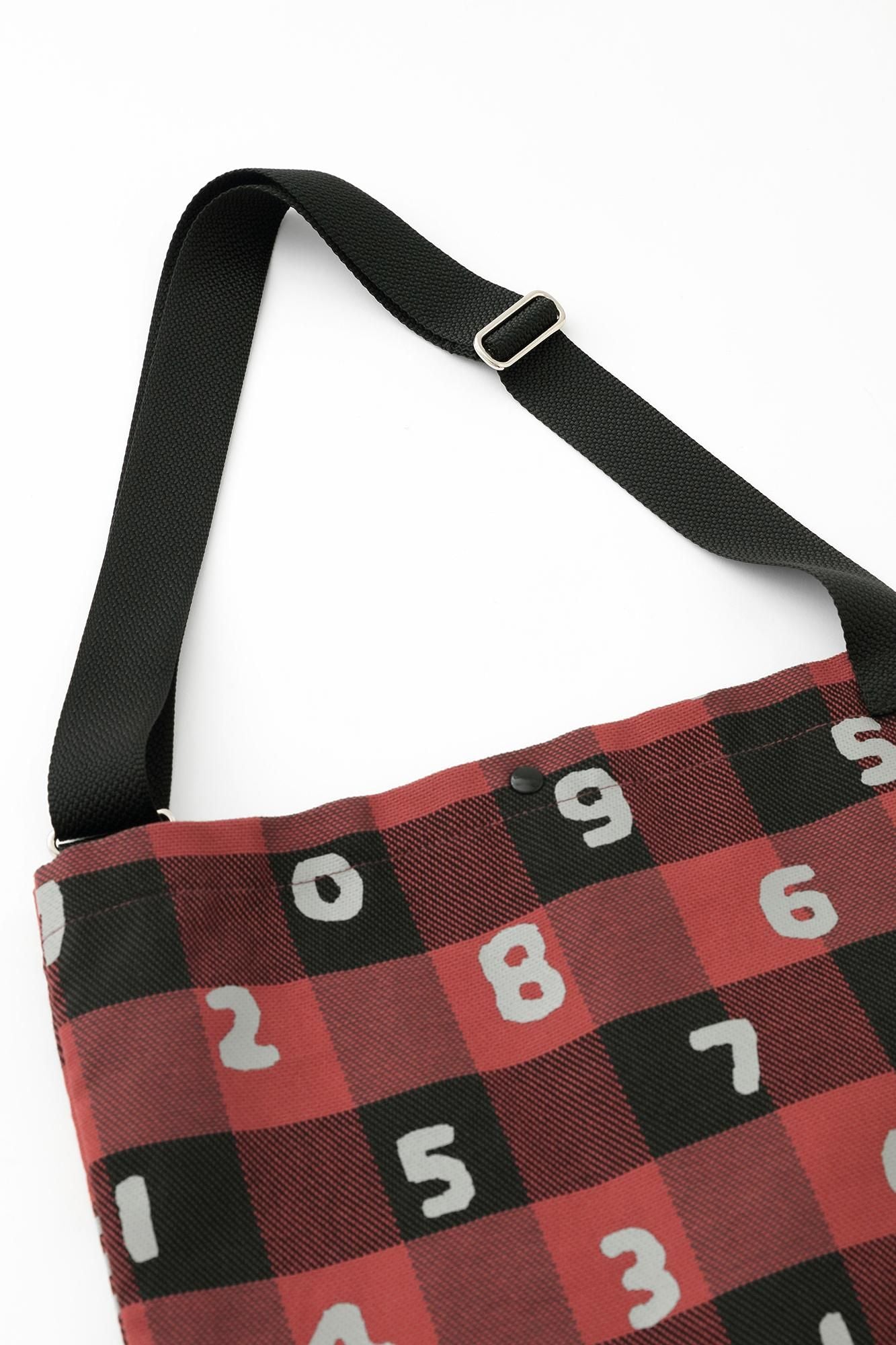 헤비 트윌 체크 사코슈/SO-SU-U 빨간색