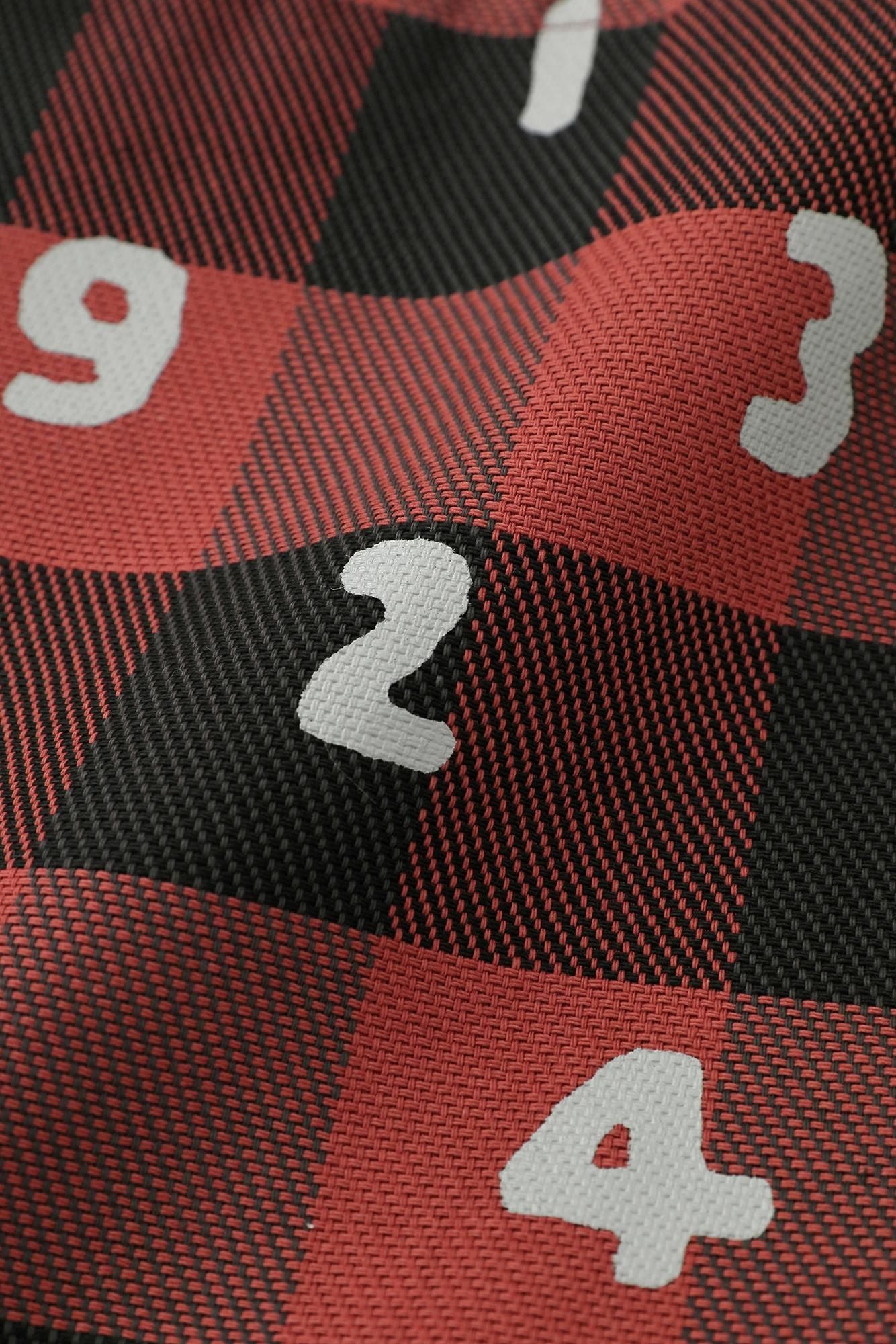 헤비 트윌 체크 사코슈/SO-SU-U 빨간색