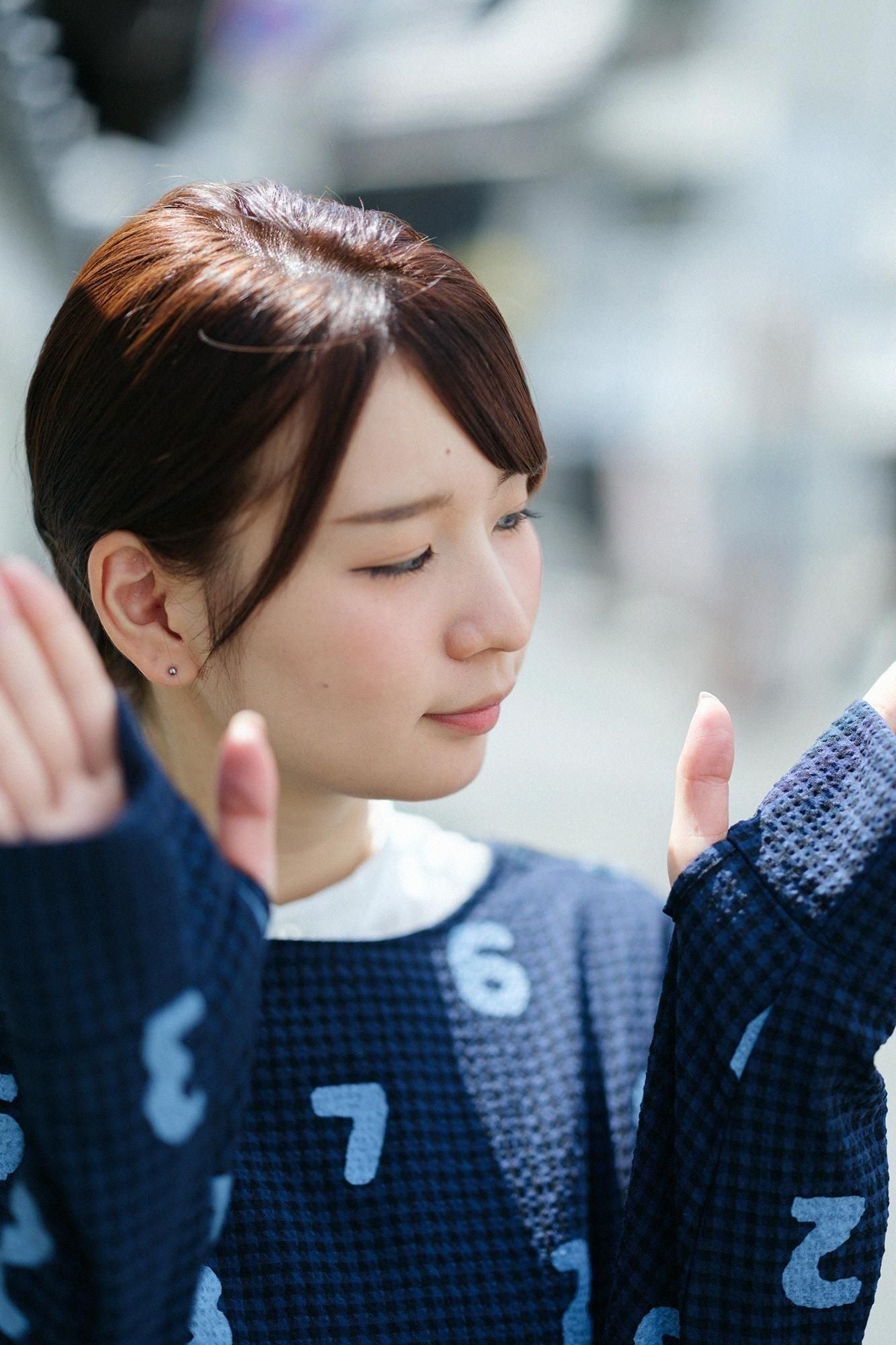 Wool Sucker BIKE One-piece Dress / SO-SU-U Navy Black Check