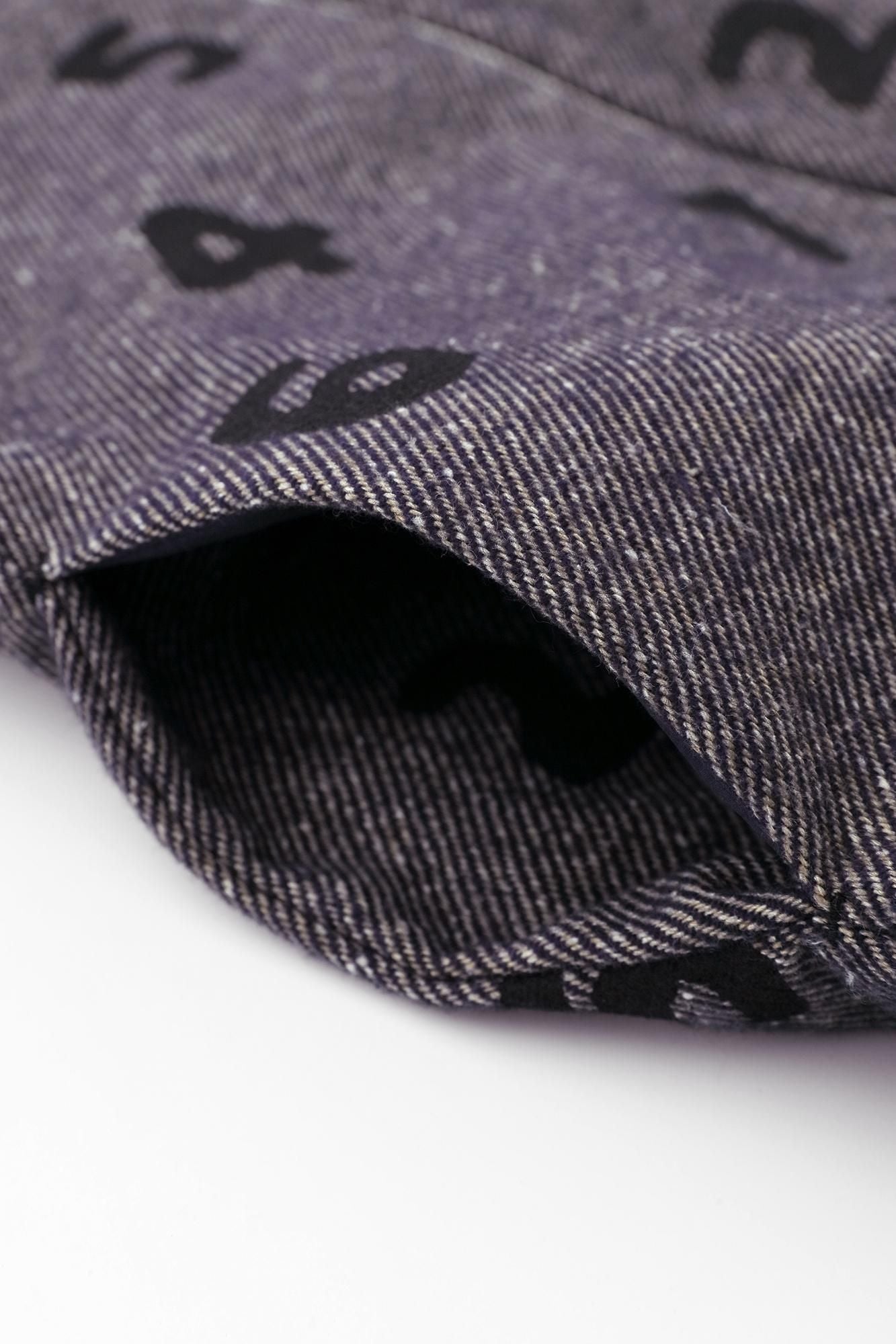 棉斜紋織有領ZIP UP外套/SO-SU-U十數 混藍色