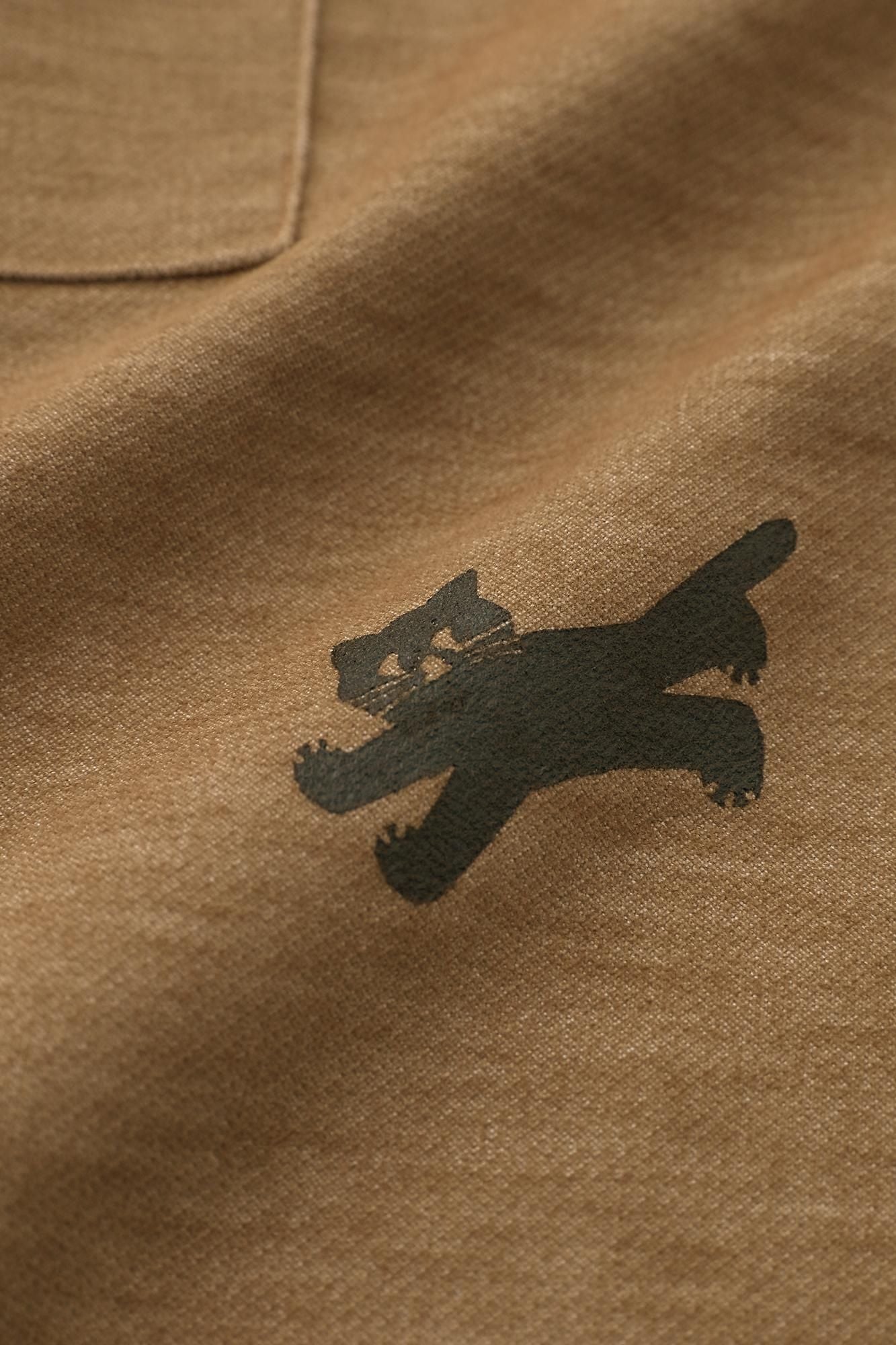 스트레치벨벳 BIKE 스테테코/황토색을 달리는 고양이