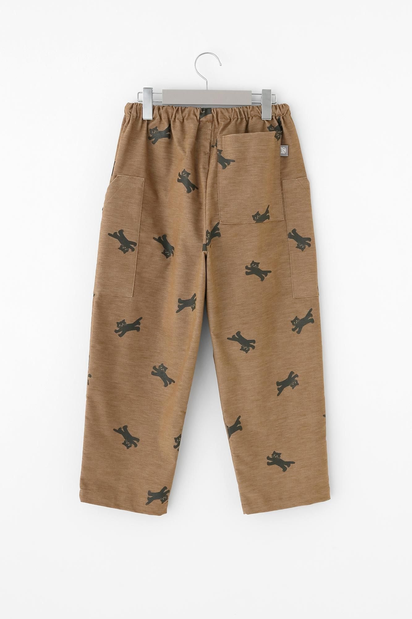 스트레치벨벳 BIKE 스테테코/황토색을 달리는 고양이