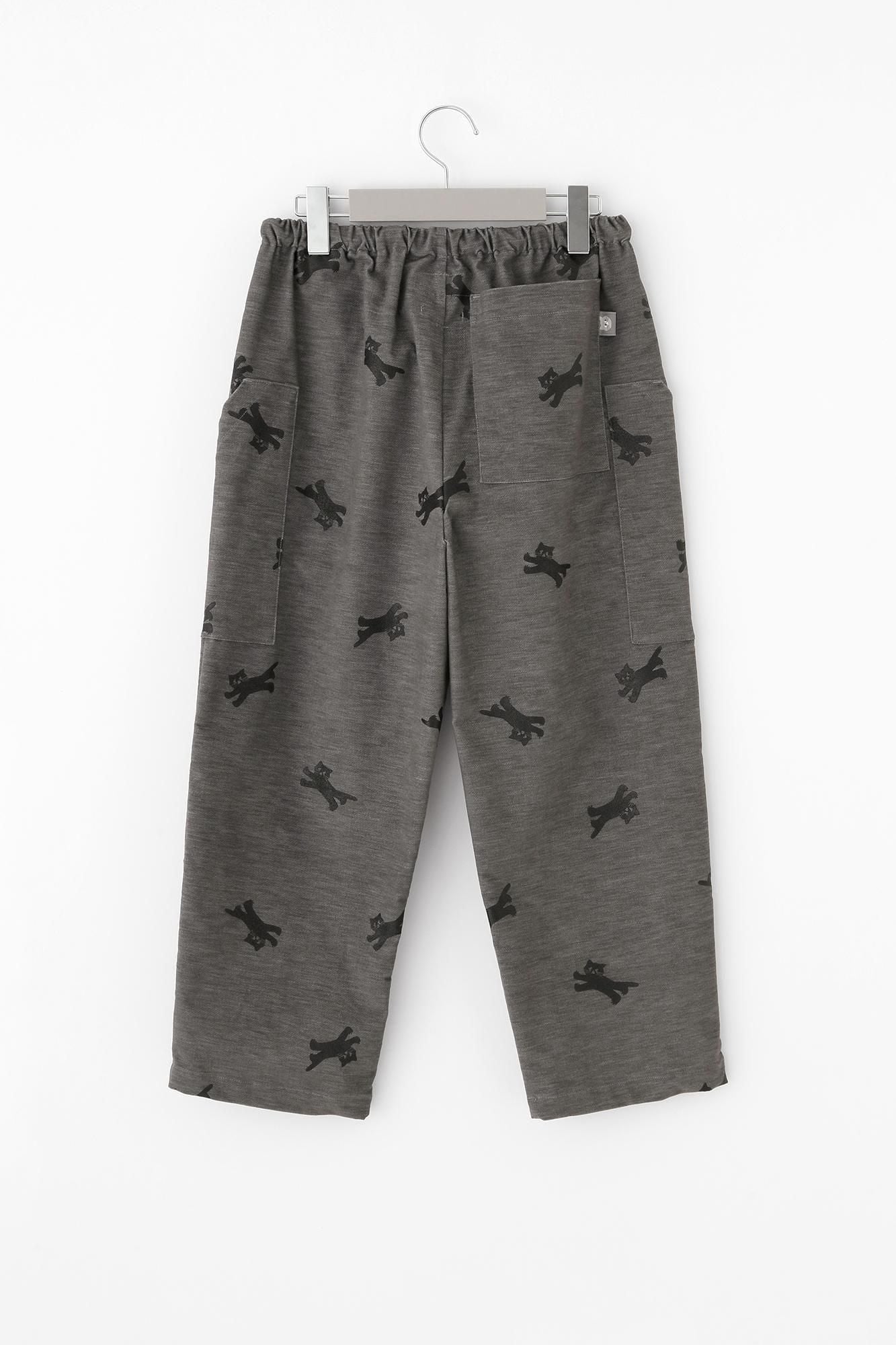 【net限定】ストレッチビロード BIKE すててこ/ねこ かけっこ グレー