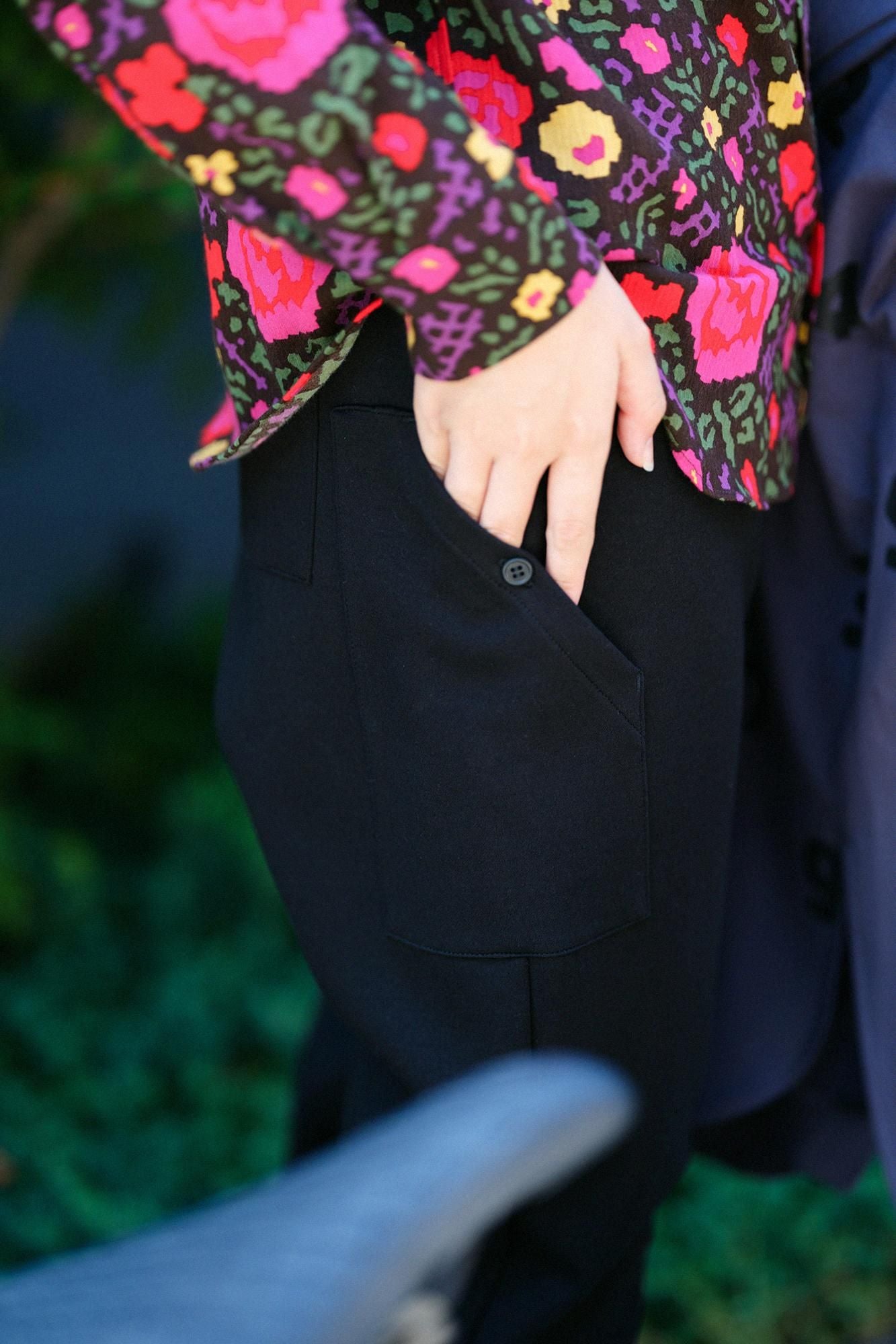 Kartonstrick BIKE Jodhpur/Schwarz