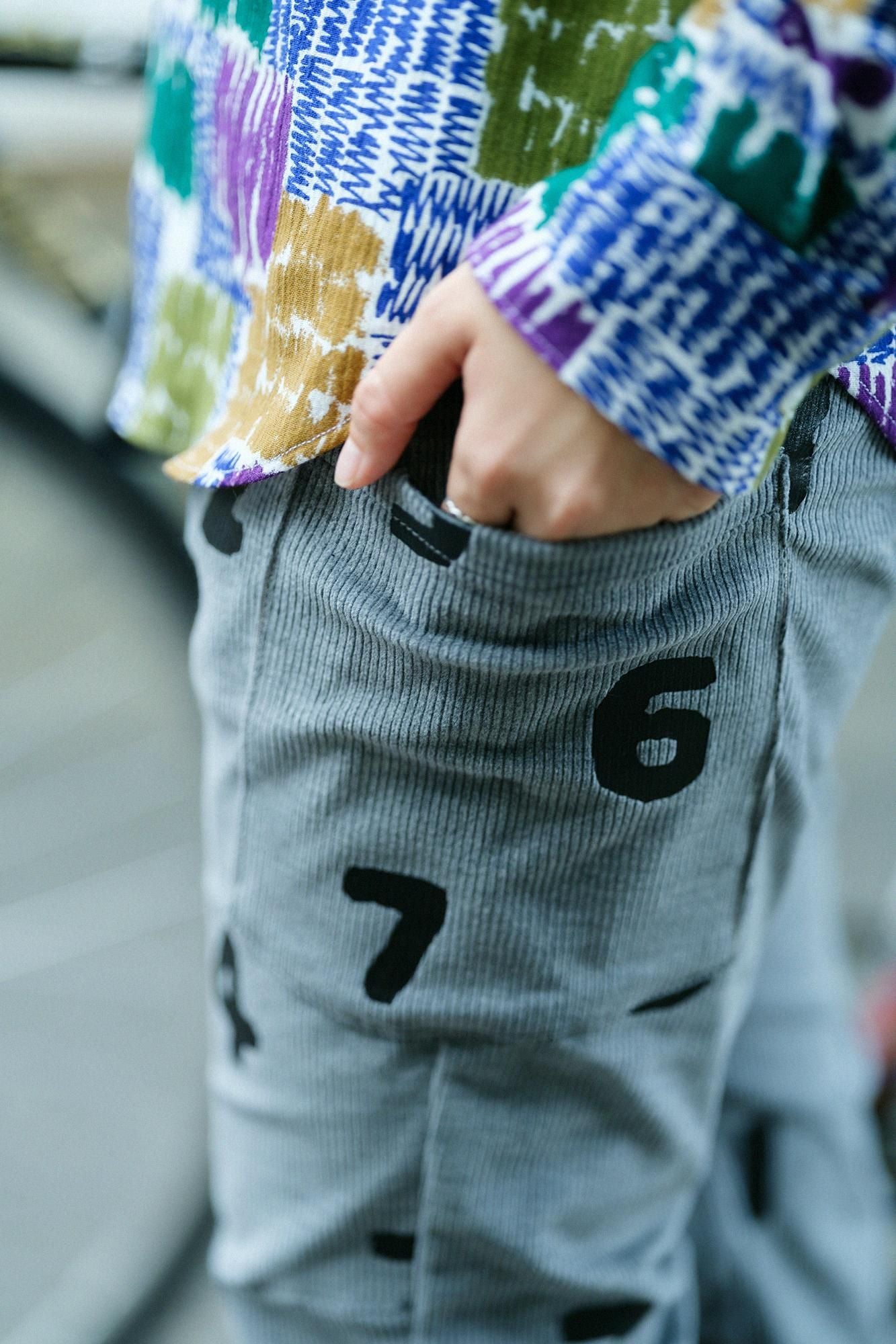 弹力灯芯绒 BIKE 工装/SO-SU-U 灰色