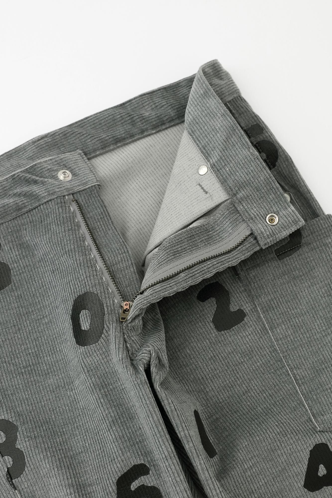 弹力灯芯绒 BIKE 工装/SO-SU-U 灰色