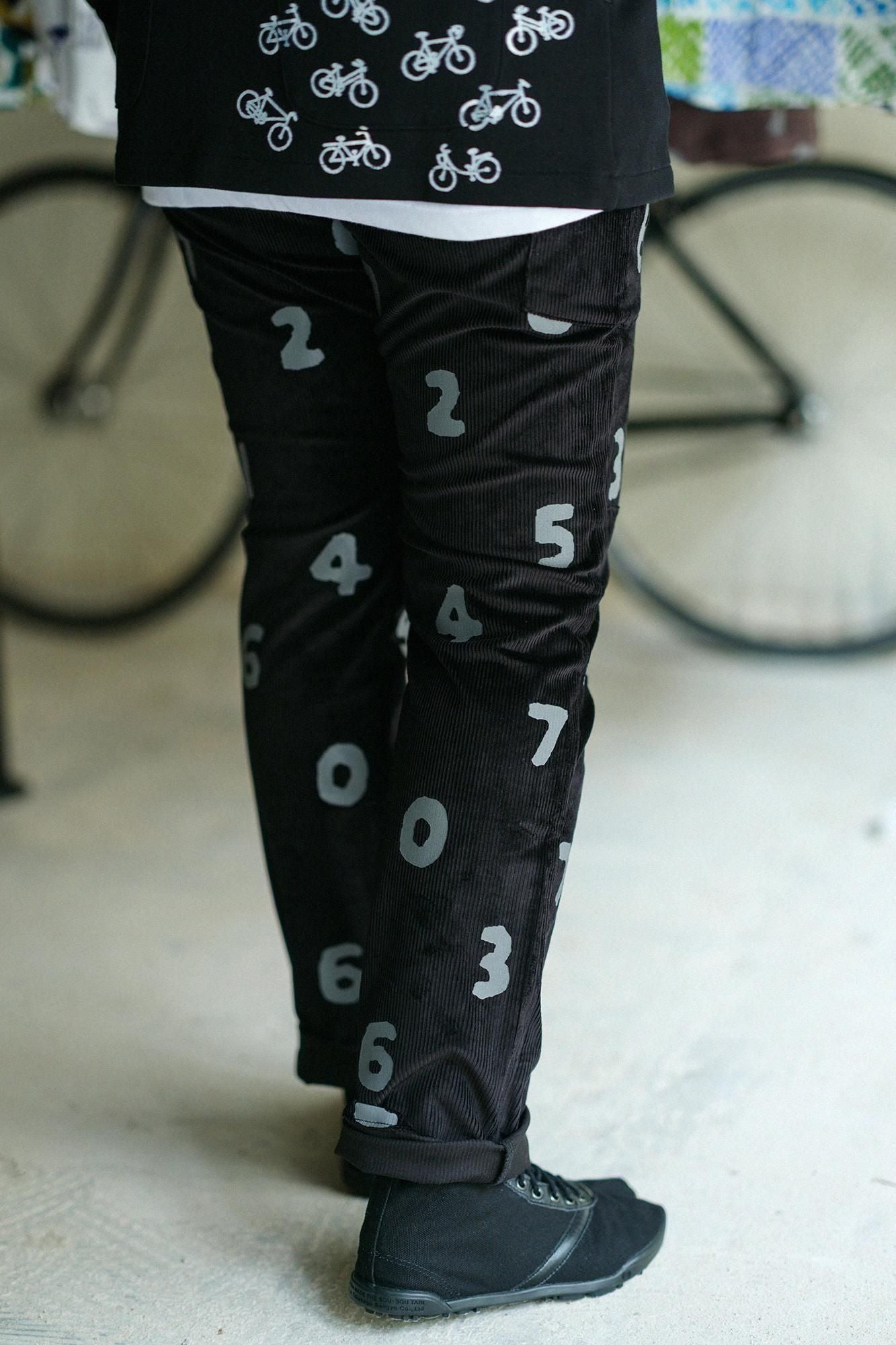 Stretch Corduroy BIKE Cargo Pants / SO-SU-U Black