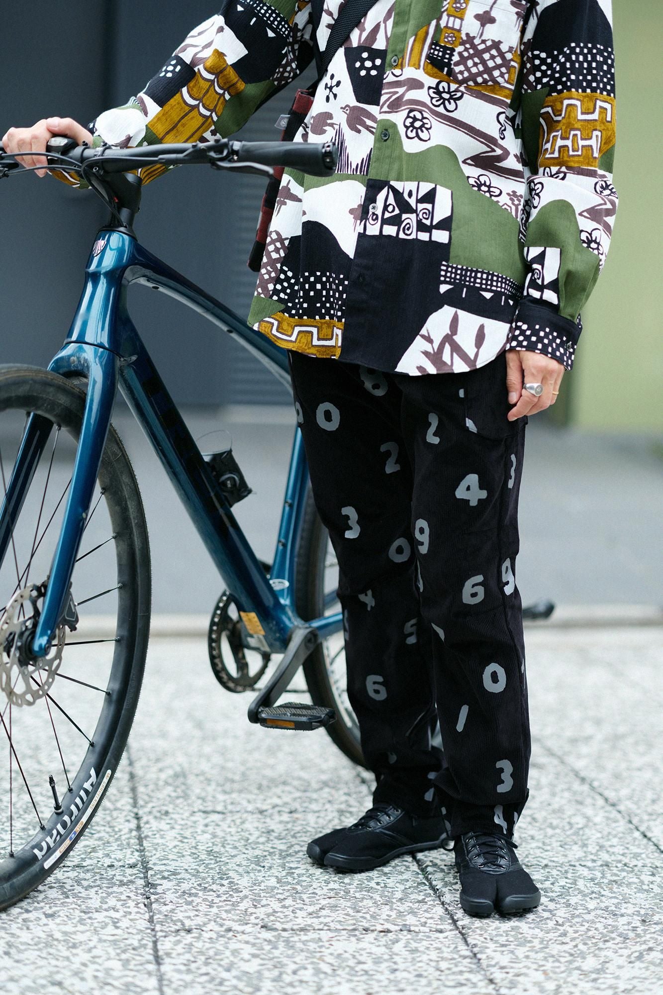 Stretch Corduroy BIKE Cargo Pants / SO-SU-U Black