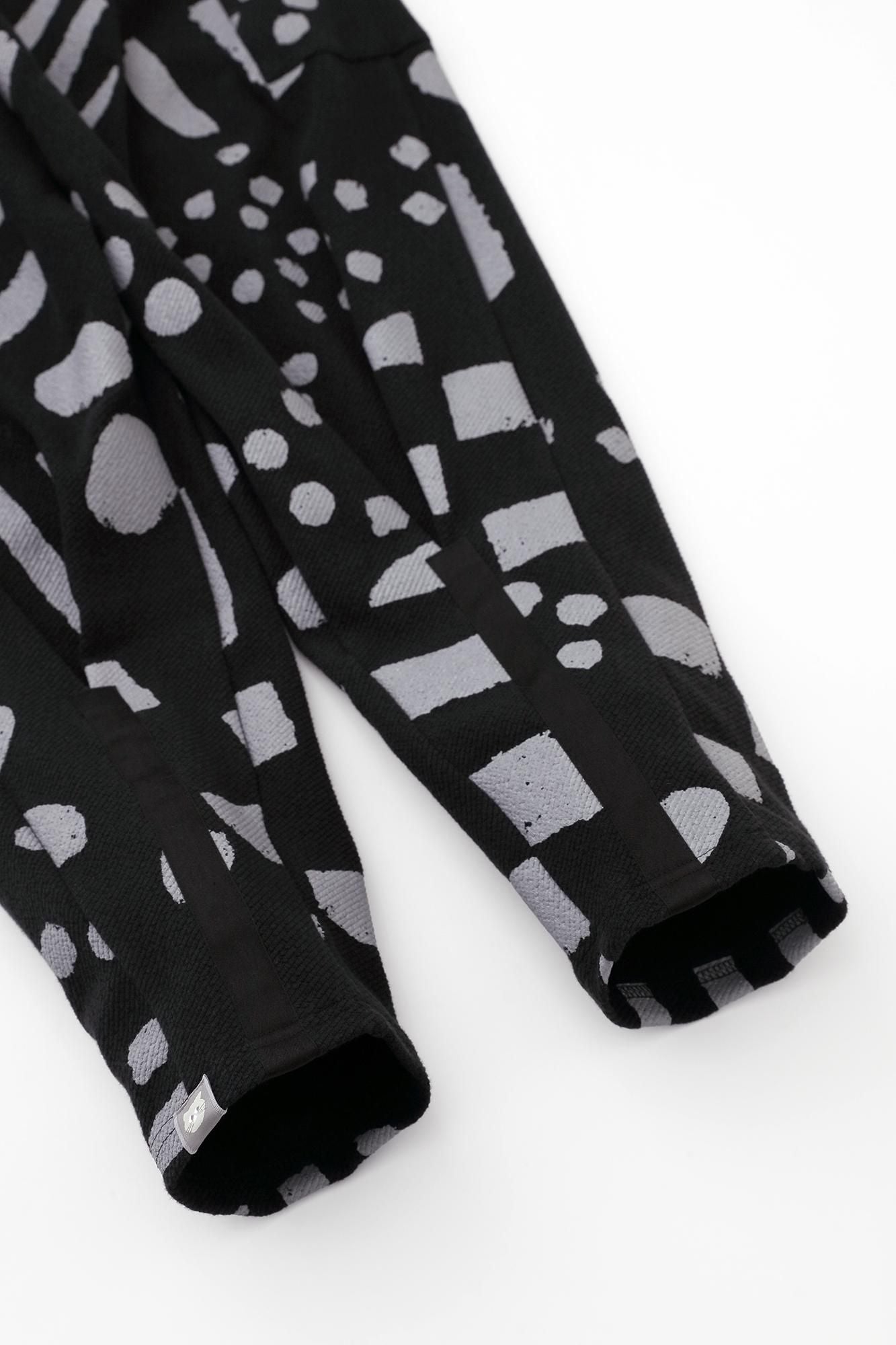 立體壓紋緹花 BIKE 修腿馬術褲/明麗 陽 黑色