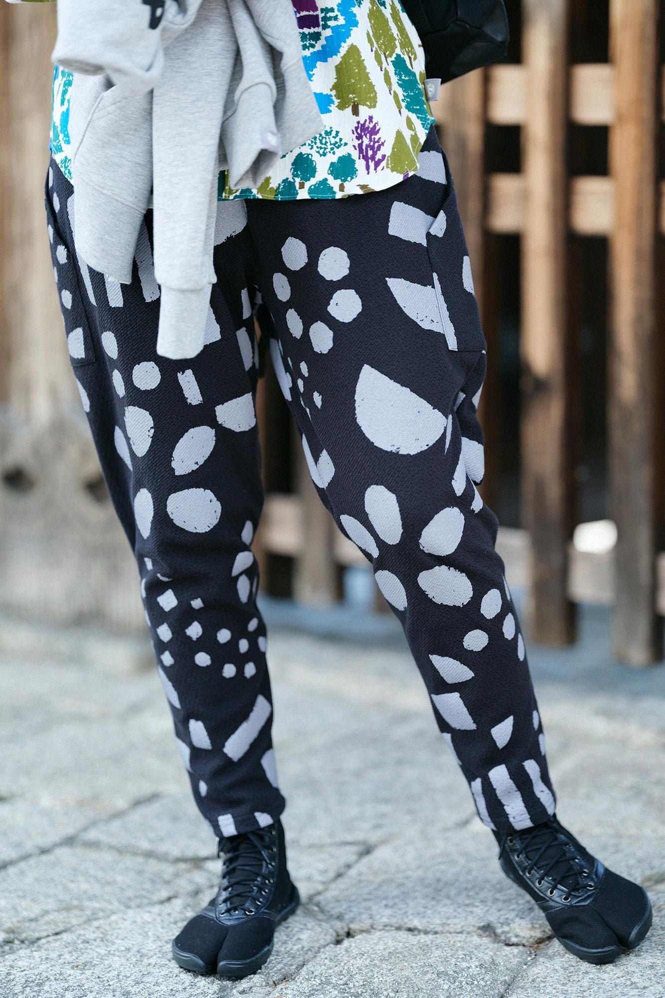 立體壓紋緹花 BIKE 修腿馬術褲/明麗 陽 黑色