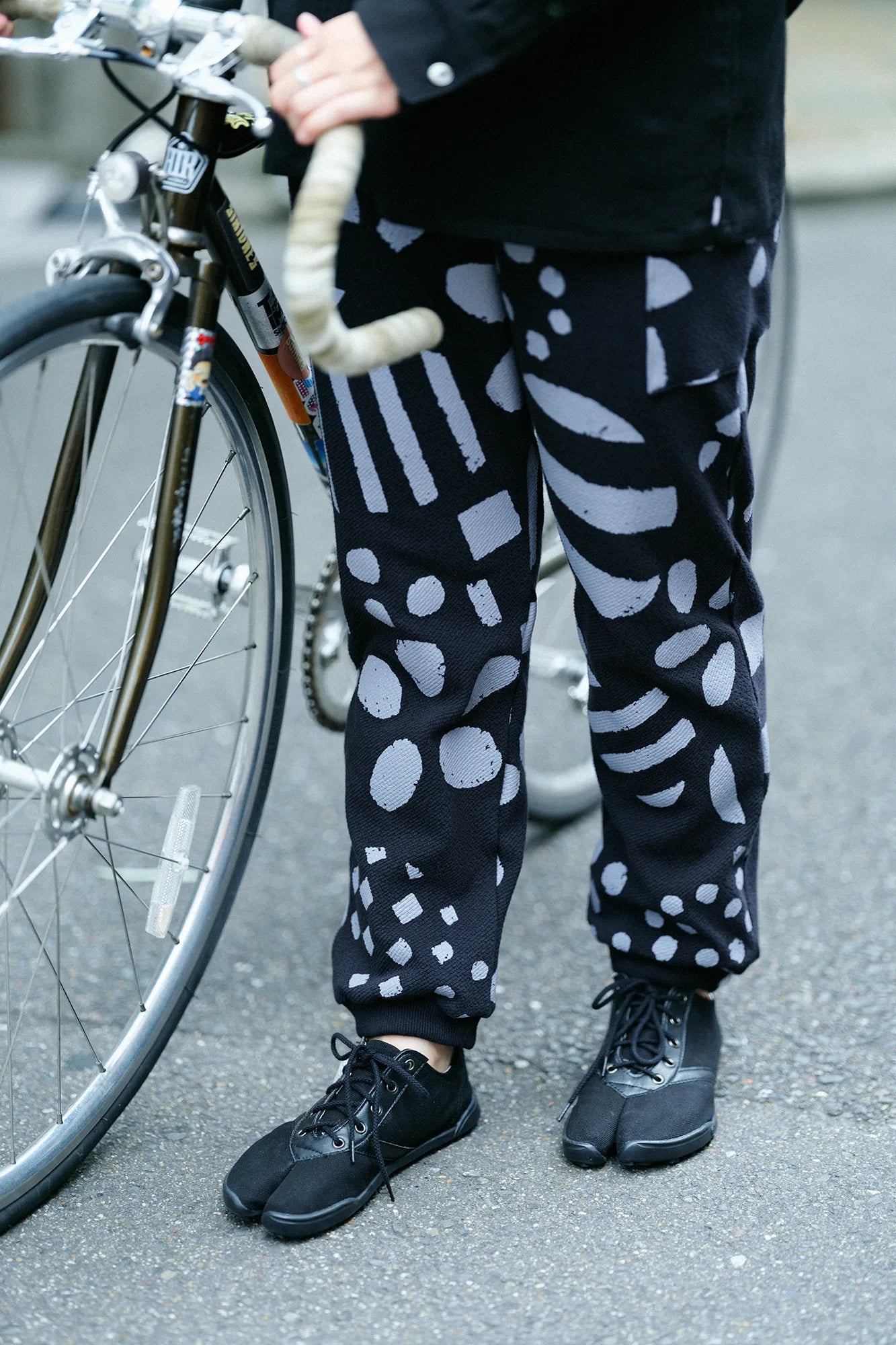 フクレジャカール BIKEパンツ/うらら陽(よう) ブラック