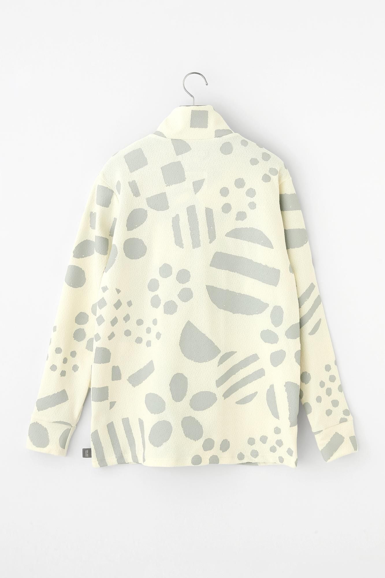 Puckered Jacquard H.W.S ZIP UP Blouson / Spring Buds Sunny Ivory