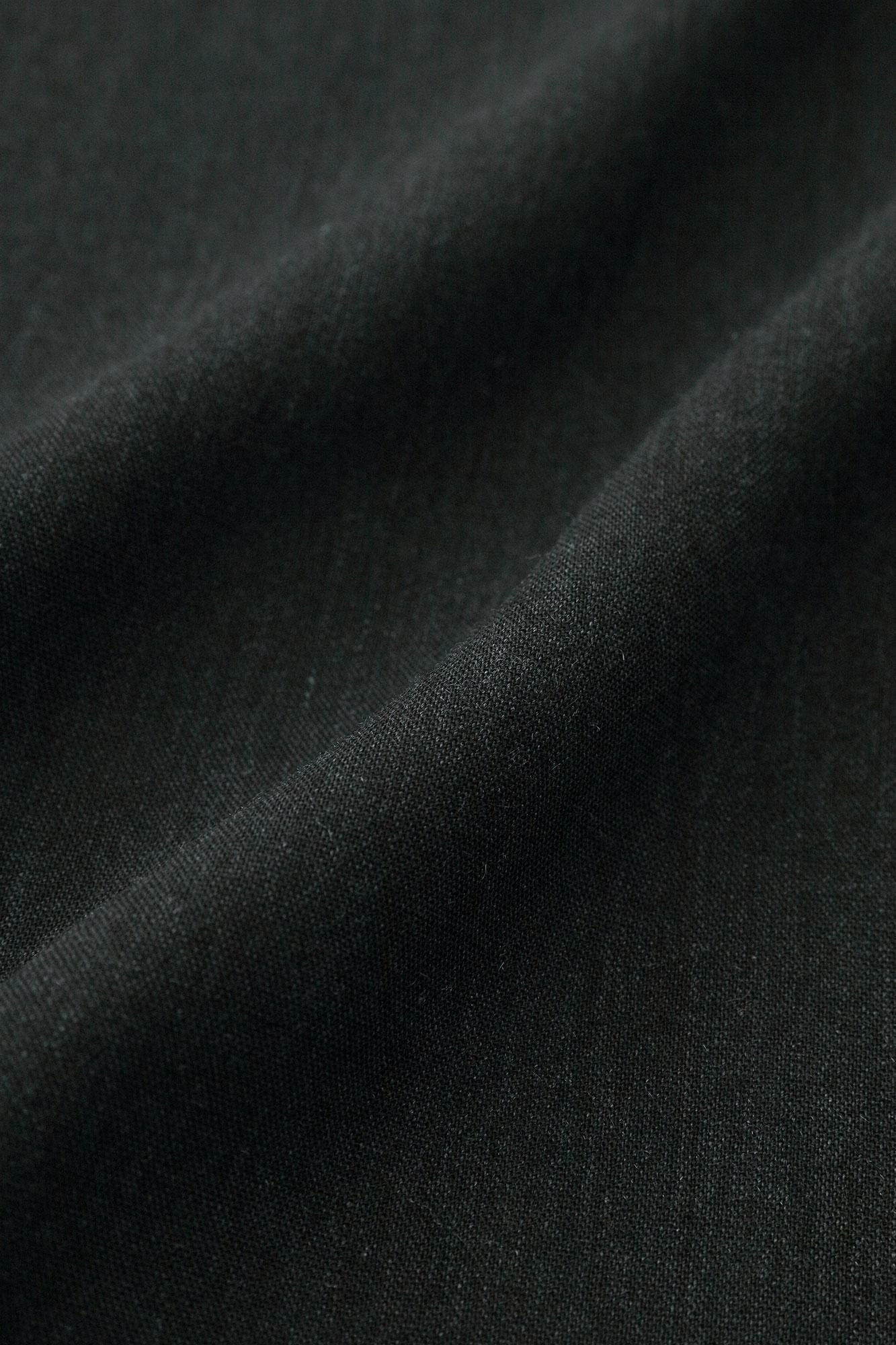 【net限定】毛麻混(けあさこん) 宮中袖(きゅうちゅうそで) 短衣(たんい) 単(ひとえ)/濡羽色(ぬればいろ)