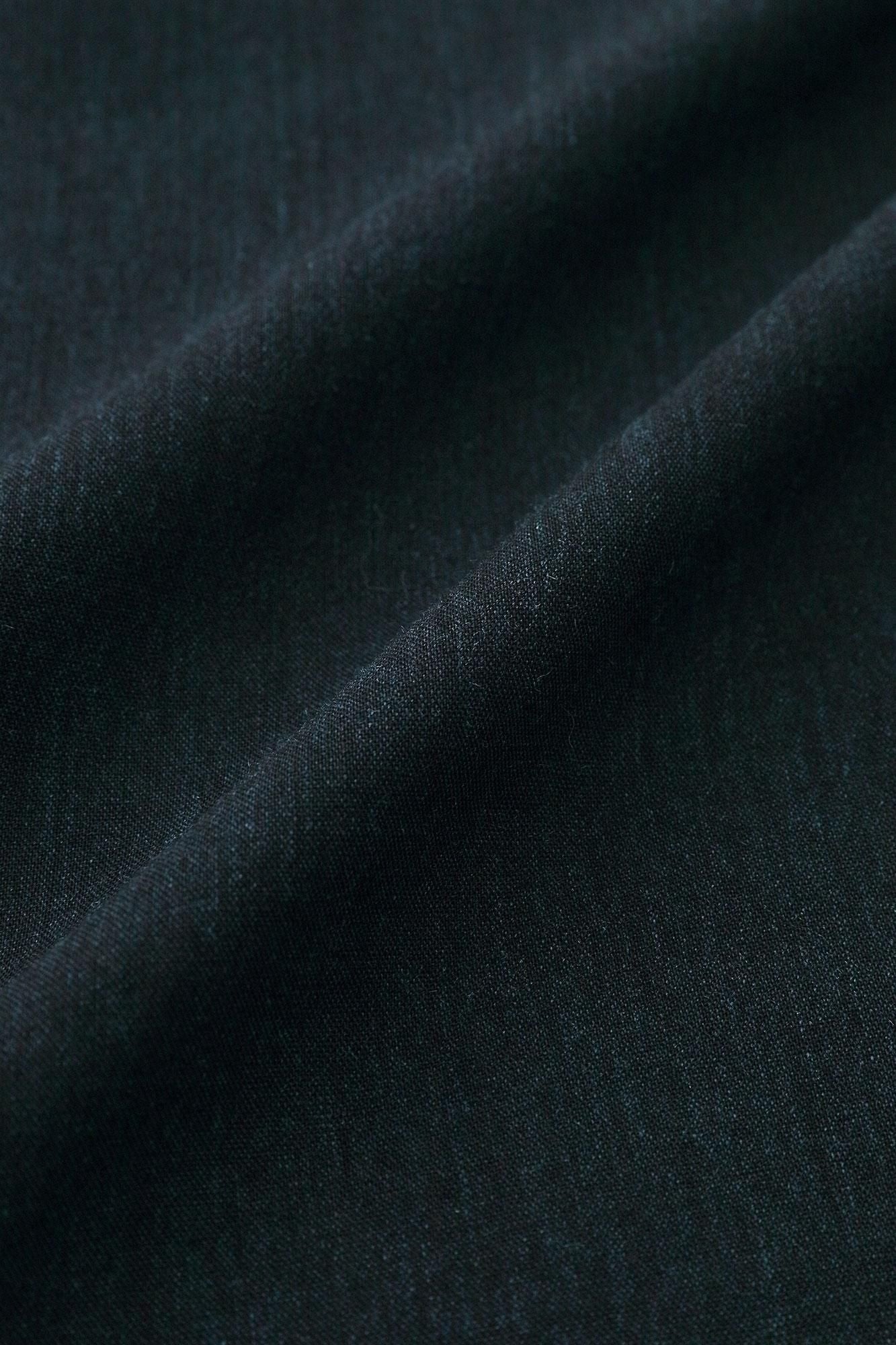 毛麻混(けあさこん) 宮中袖(きゅうちゅうそで) 短衣(たんい) 単(ひとえ)/留紺(とめこん)