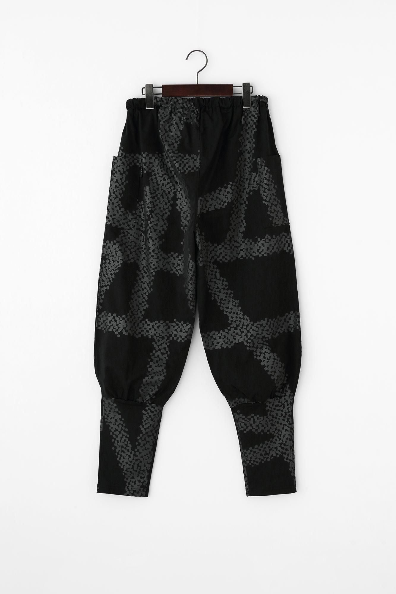 伸(しん) 綾織(あやおり) 裁付(たっつけ)えんゆう穿き/がんじがらめ 濡羽色(ぬればいろ)