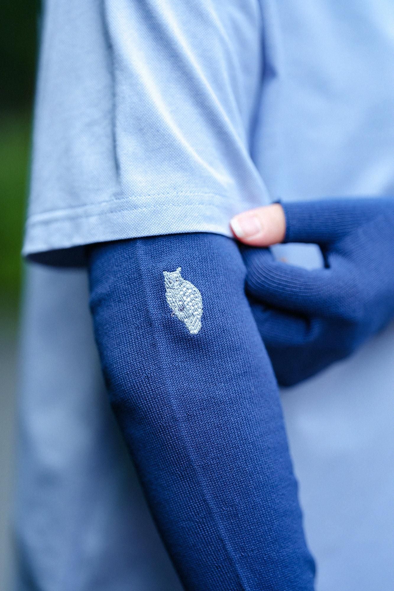 UV컷 쿨 드라이 롱 장갑/네이비