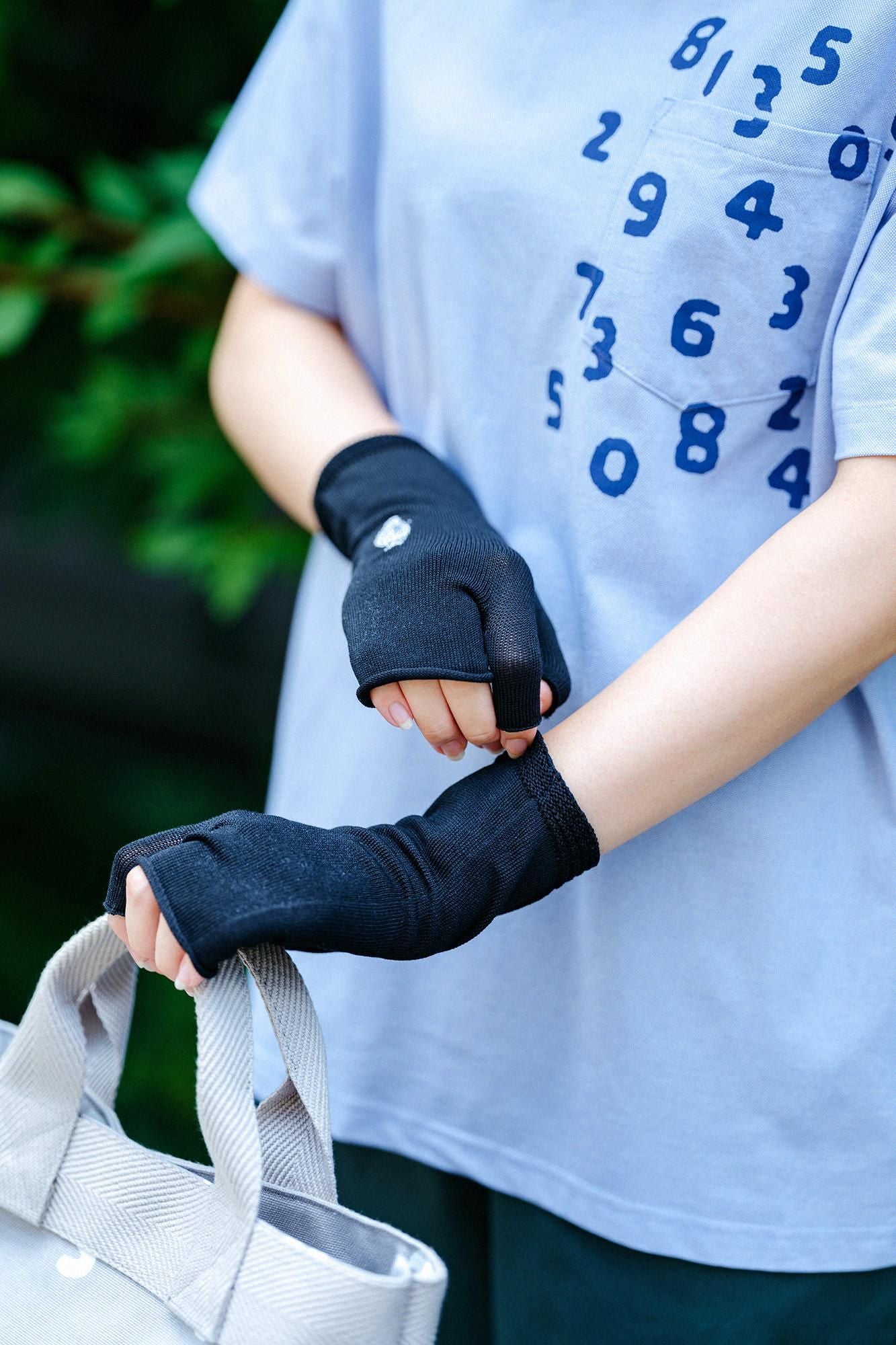 防紫外线冷干手套/黑色