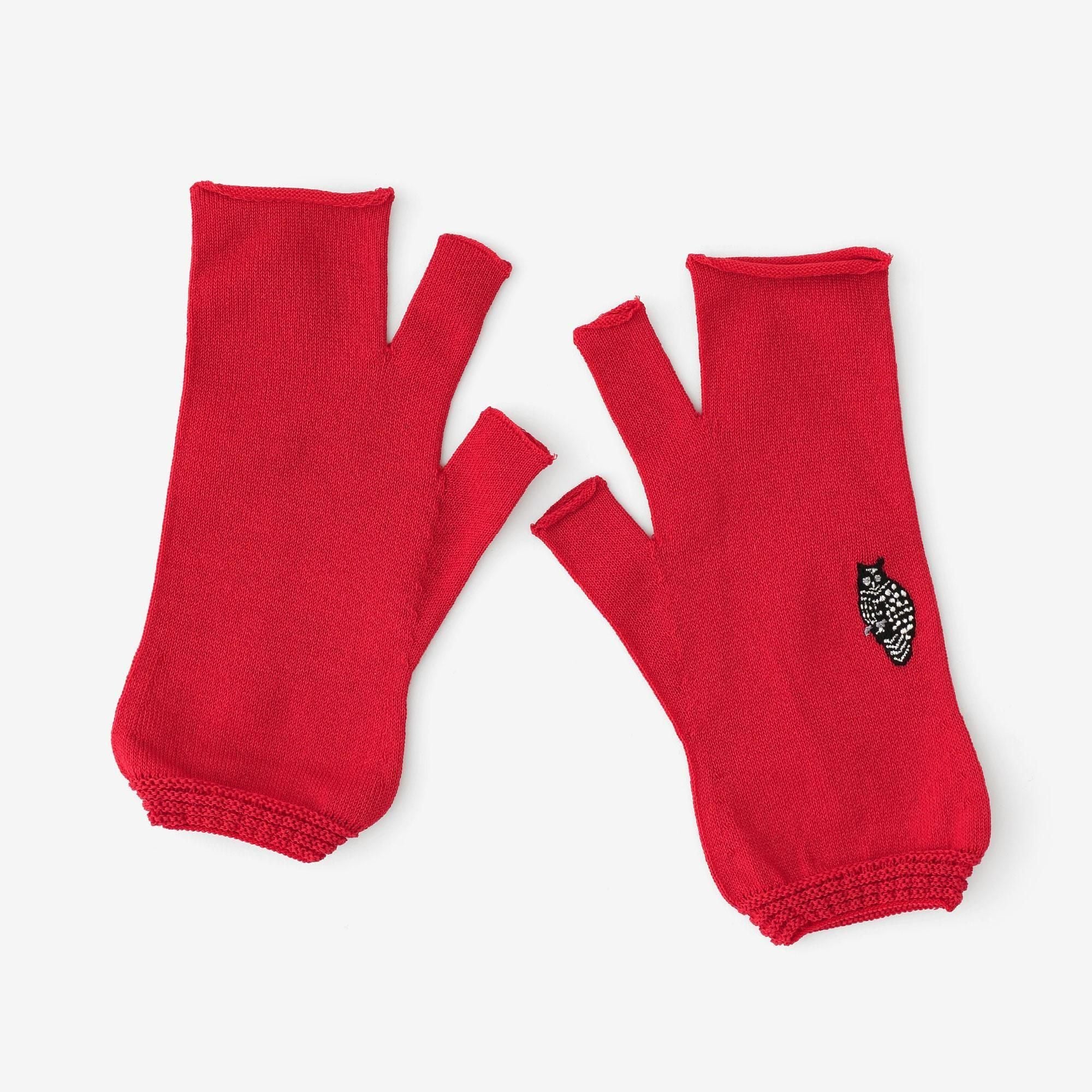 UV Cut Cool Dry Gloves / Red