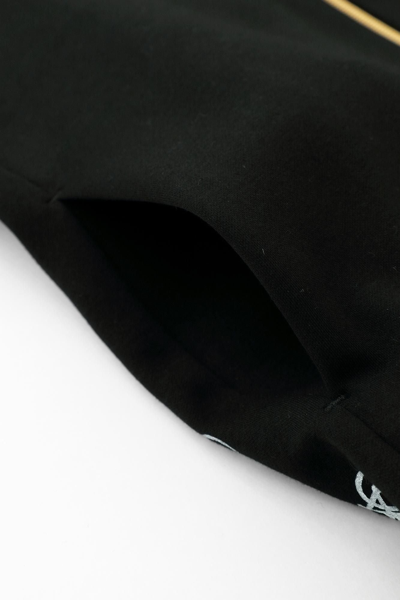 Cardboard Knit Collarless V-neck BIKE Jacket / Black