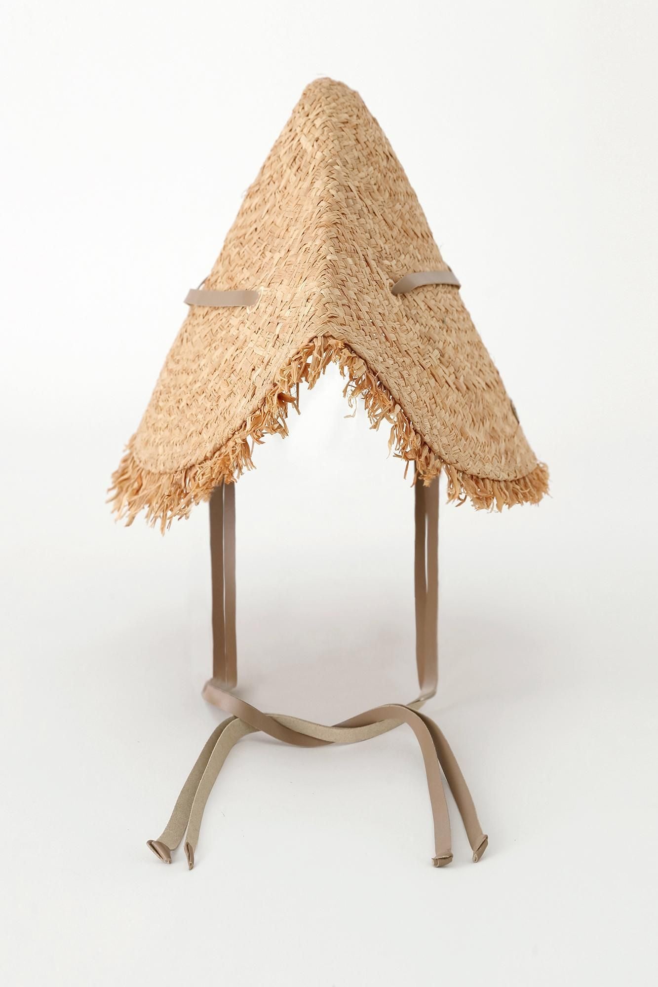 尾張折編笠(おわりおりあみがさ)/素色(しろいろ)