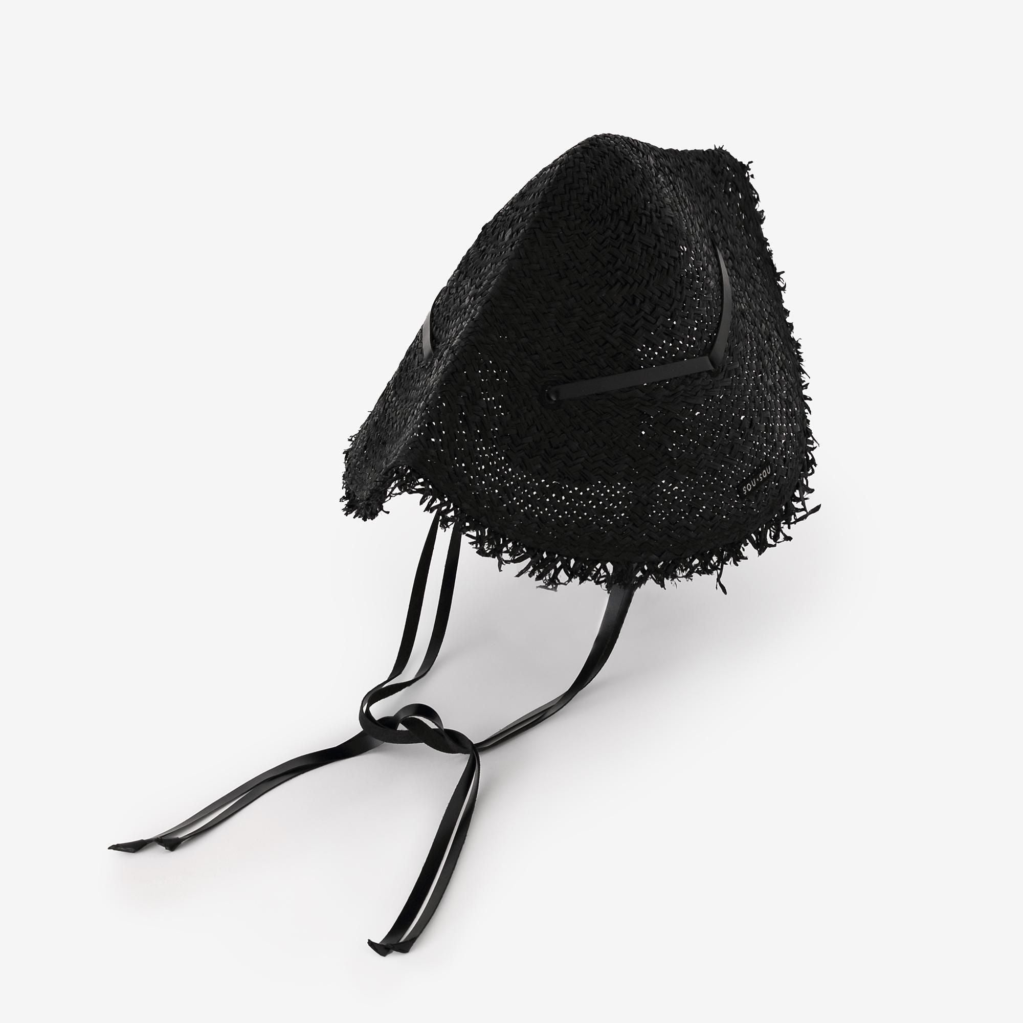 오와리 접힌 모자/검은색