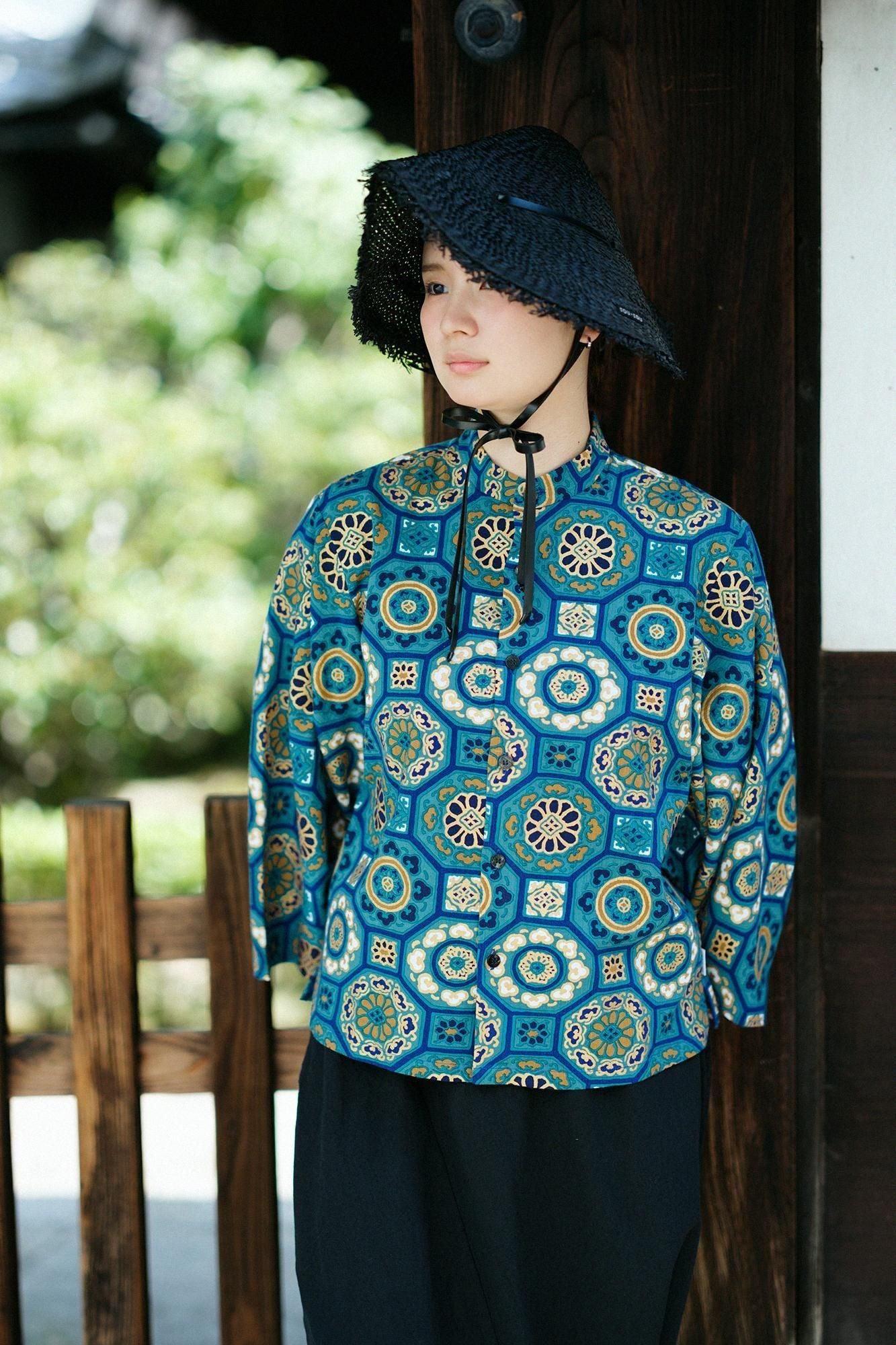 오와리 접힌 모자/검은색