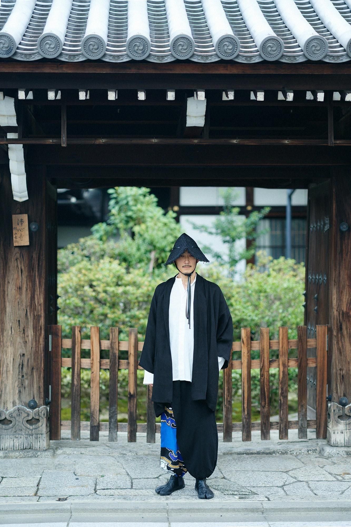 오와리 접힌 모자/검은색