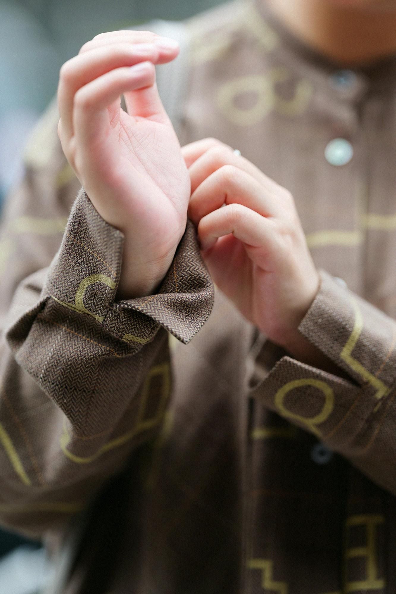 헤링본 체크 W.P.그란 셔츠 원피스/챠리