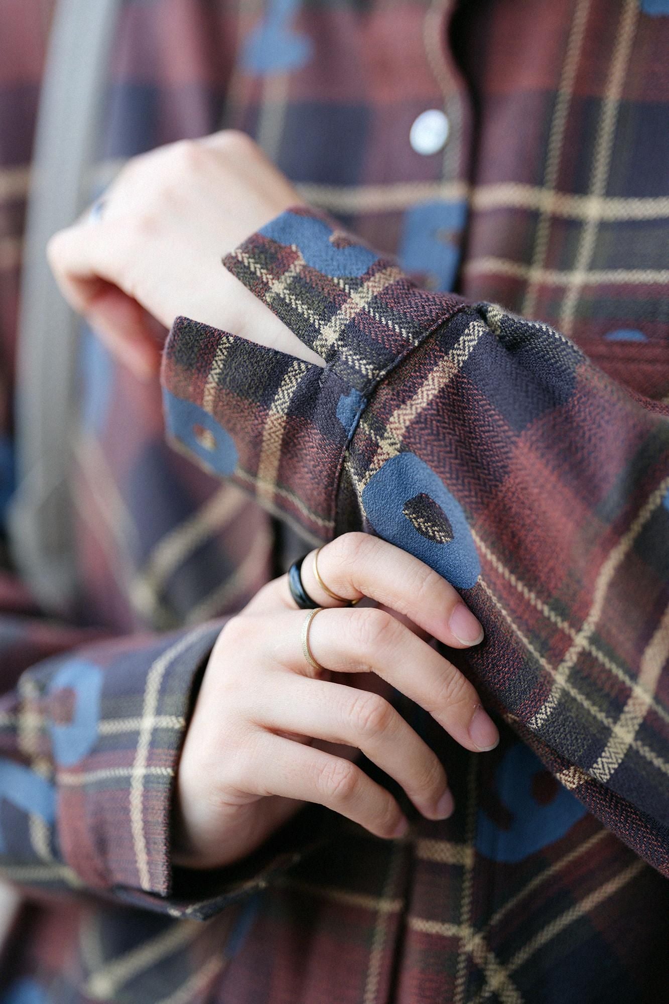 FRiModern.boneCheck W.P.Gran Shirt Dress/SO-SU-U