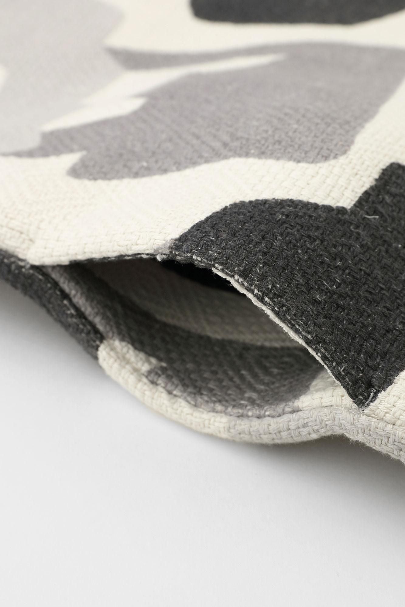 棉麻紡 菱紋樣(菱形用)灯長版上衣大衣/笑容