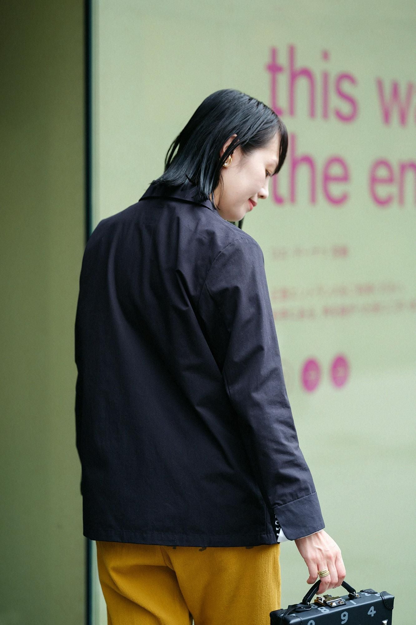 발수 웨더 클로스 칼라자켓/검은색