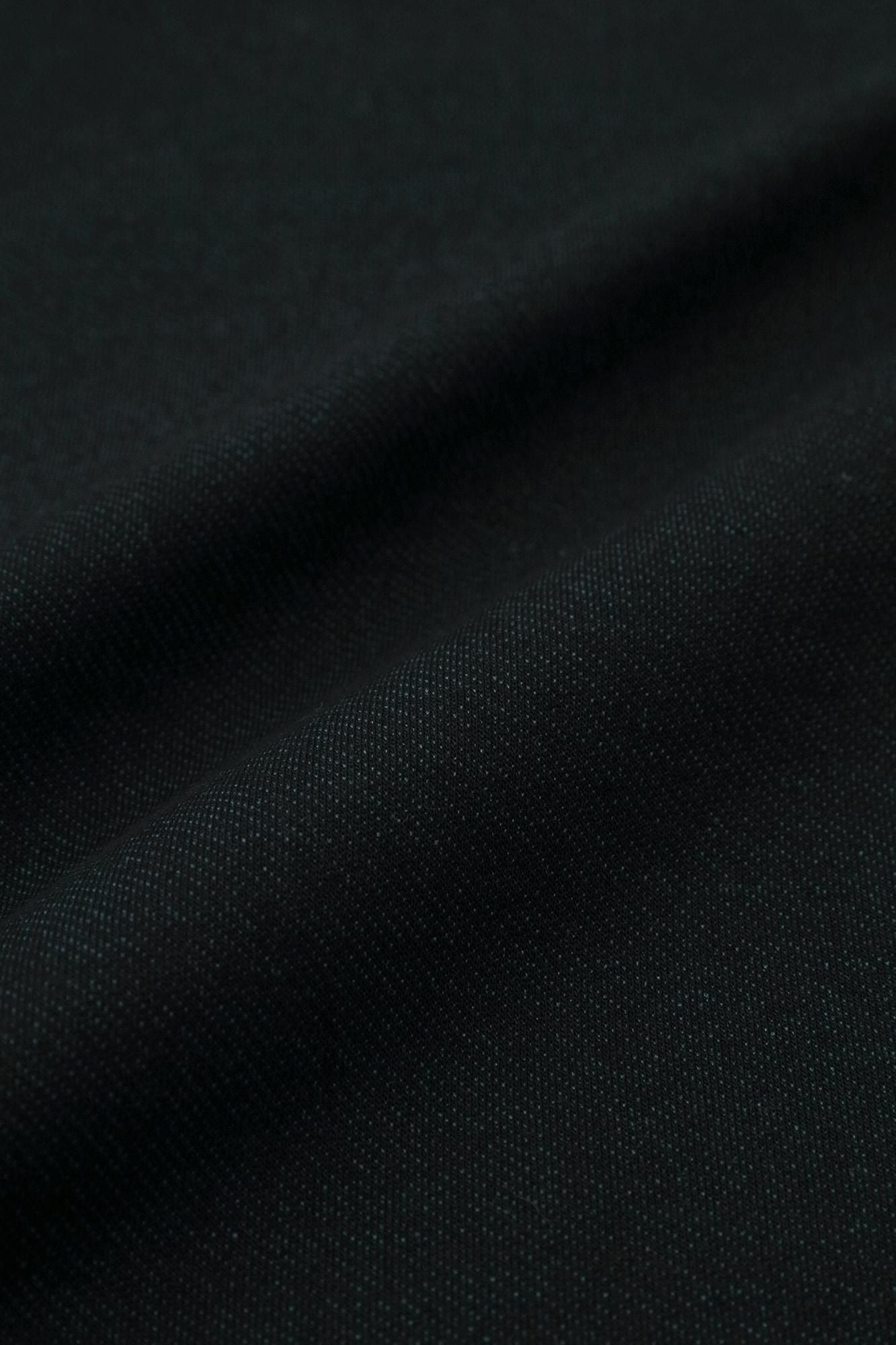 インレイジャージー スタンドカラーライトコート マキシ丈/ブラックネイビー