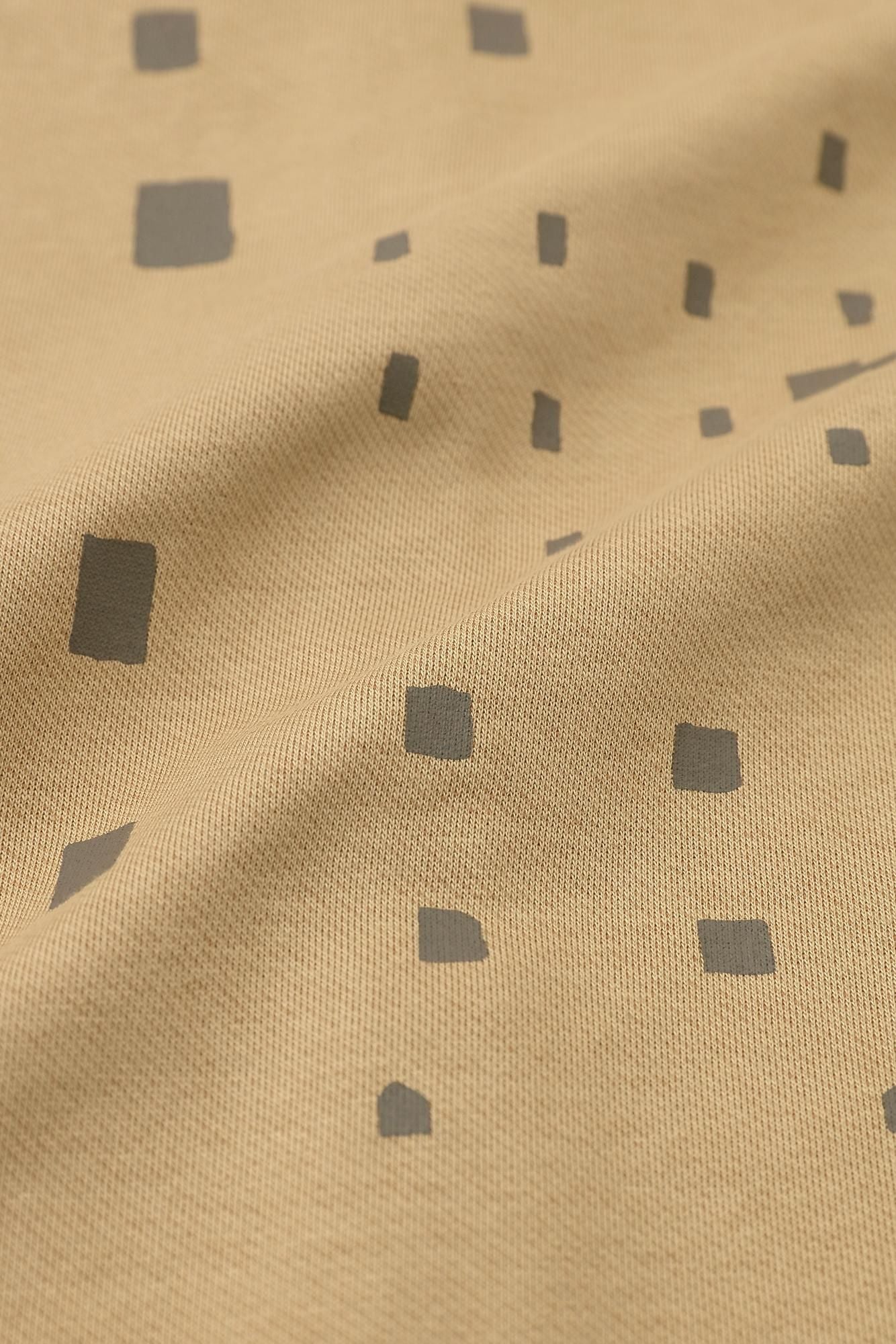 鑲嵌針織 立領輕型外套 超長版/窗 棕色