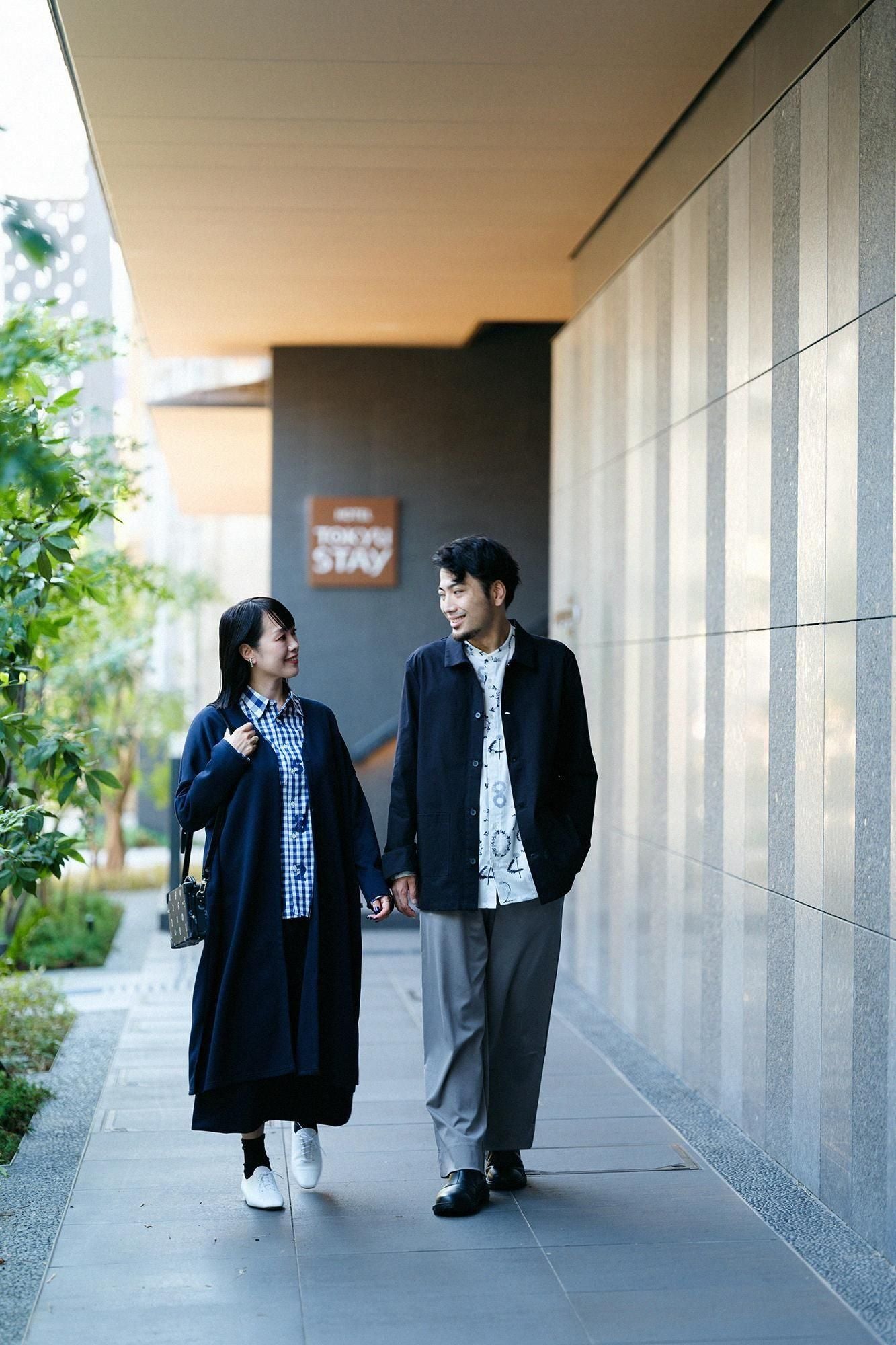 格子布襯衫/SO-SU-U十數×海軍藍