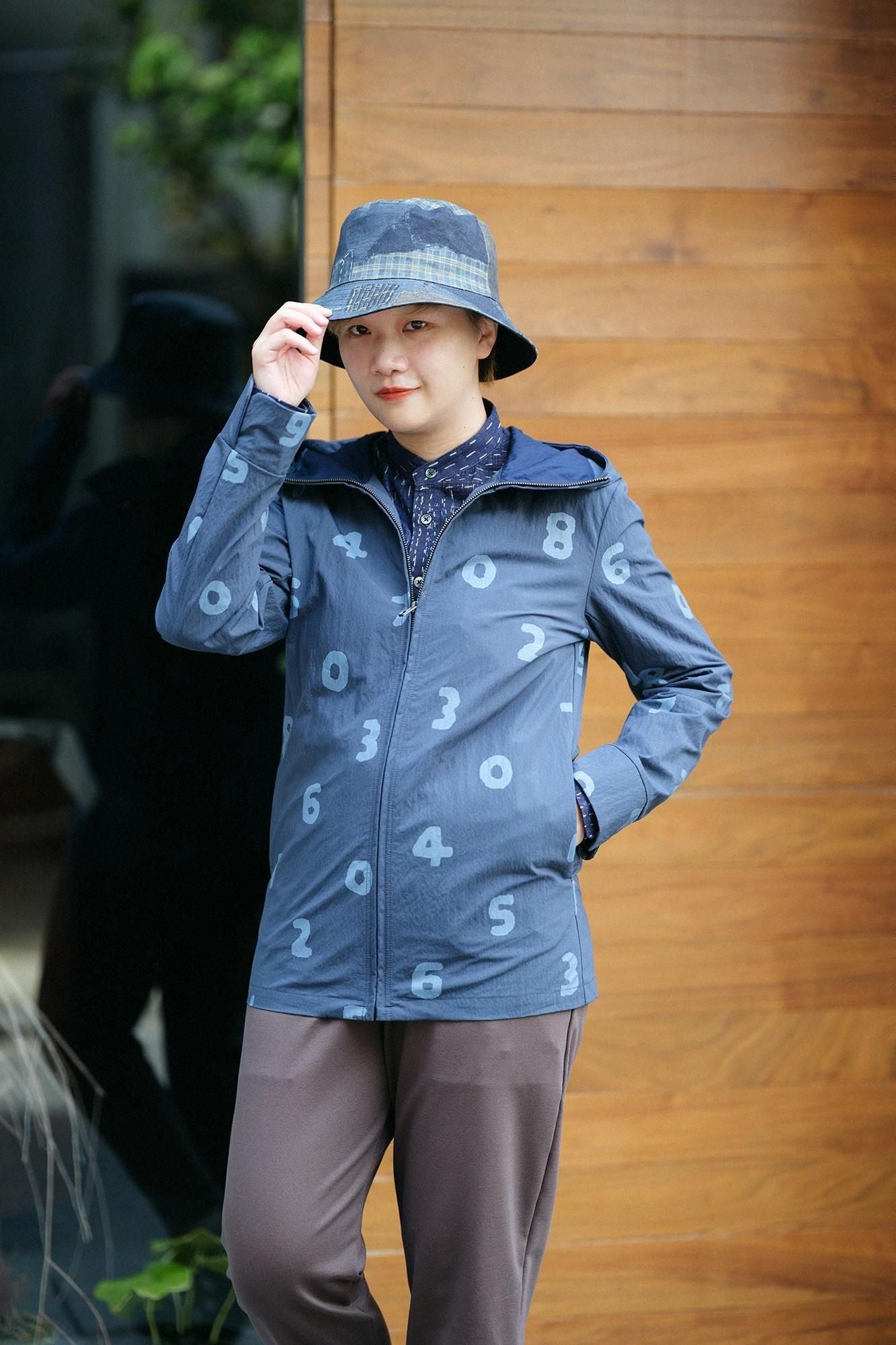 SHELTECH(R)天氣布 連帽外套/SO-SU-U十數 海軍藍藍色的