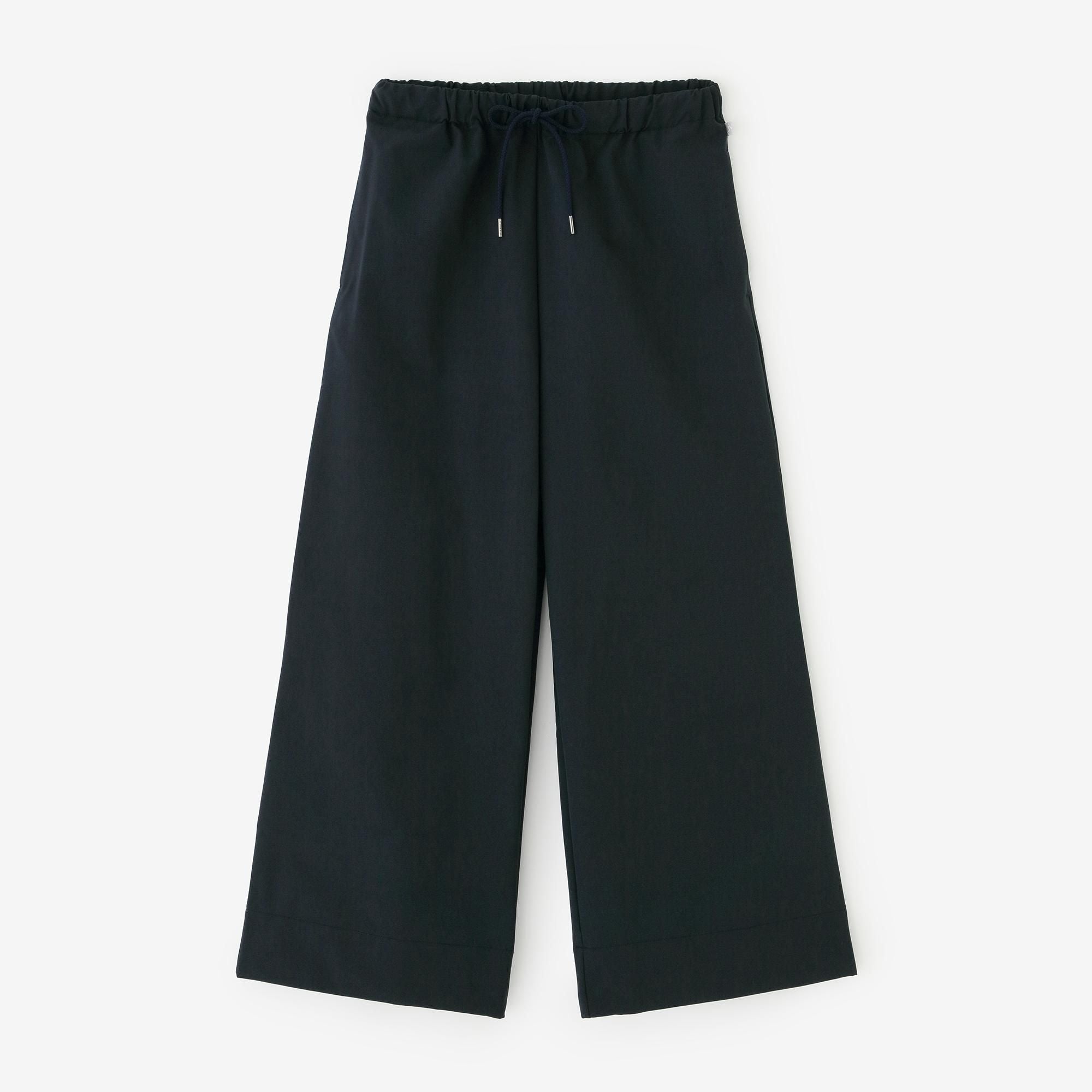 弹力桃皮绒阔腿裤/tomekon