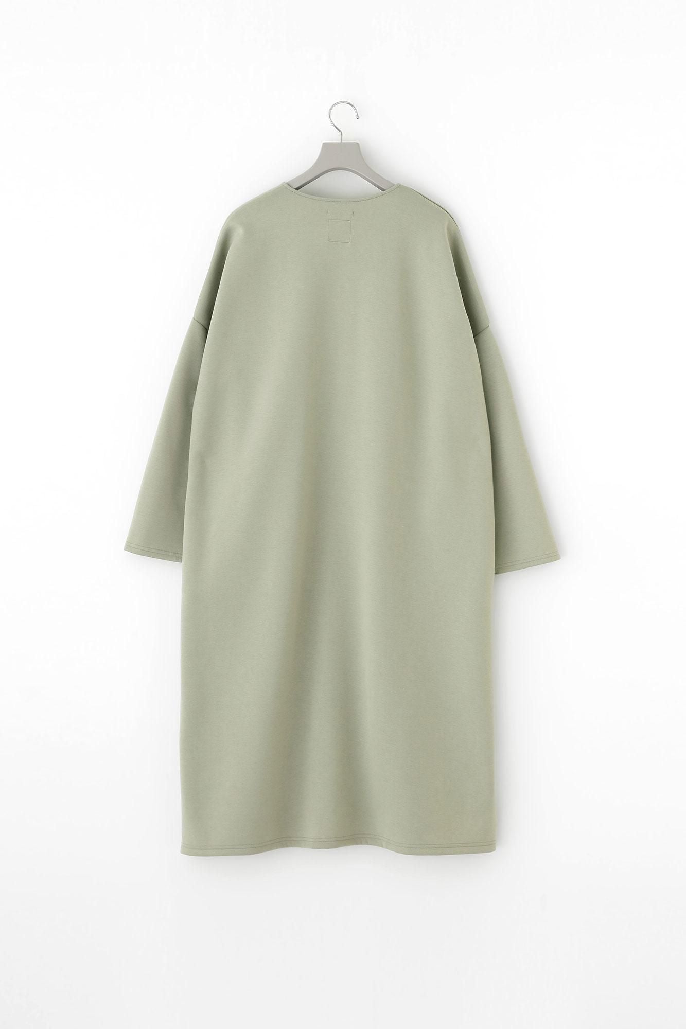 瓦楞針織 V領 輕型外套/青瓷