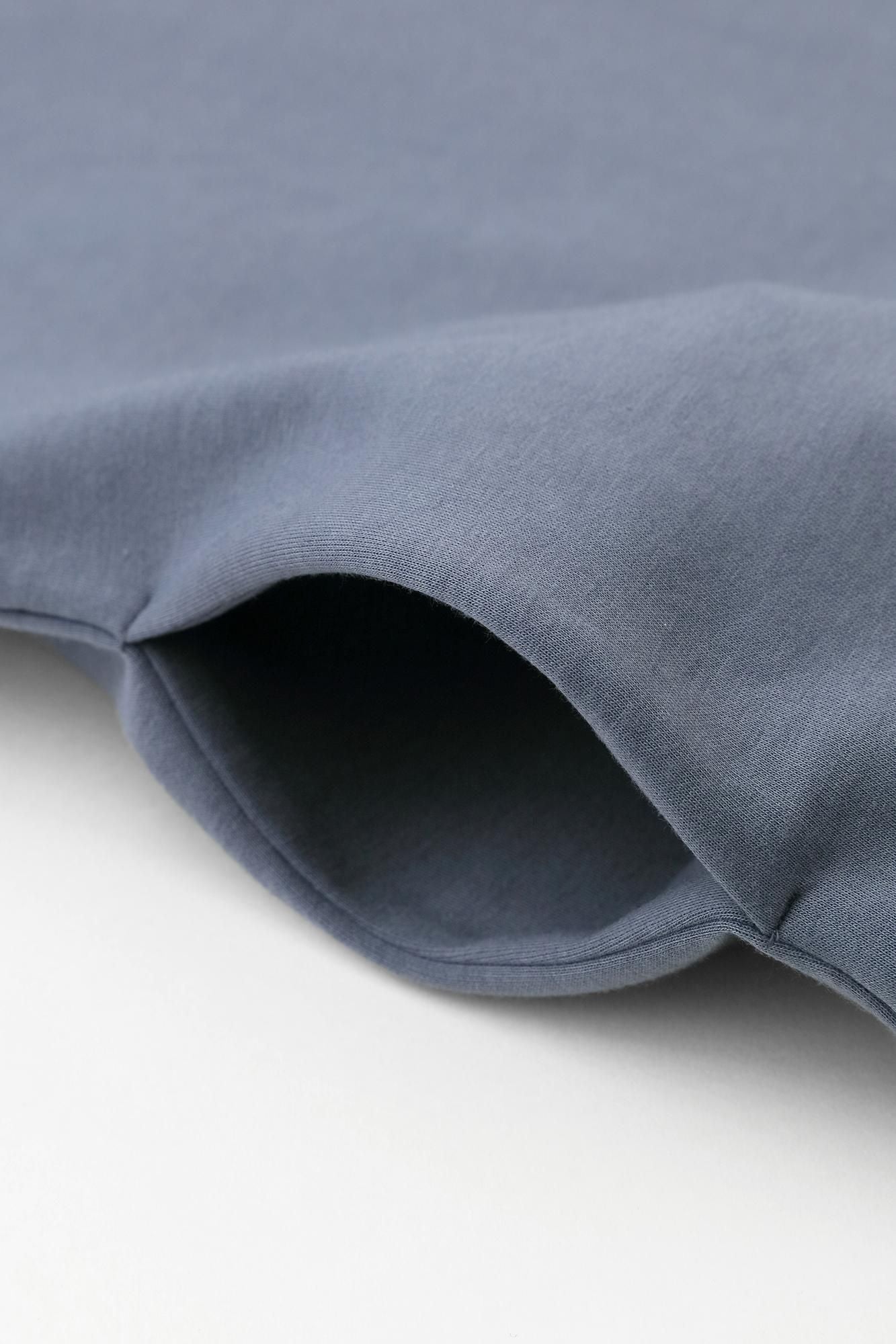 카드보드 니트 보트넥 L/S OP 맥시길이/포그 블루