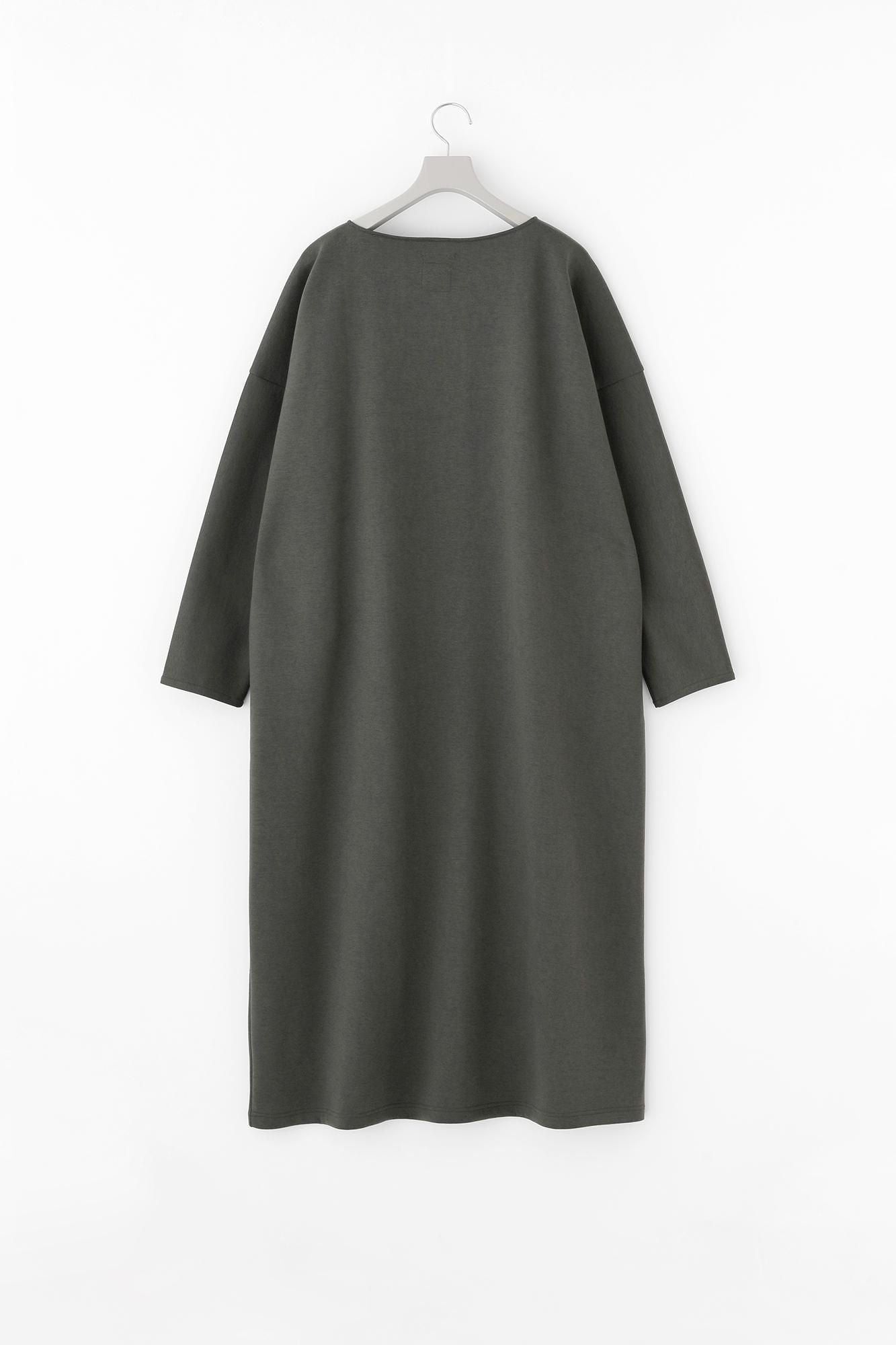 카드보드 니트 보트넥 L/S OP 맥시길이/올리브 그린