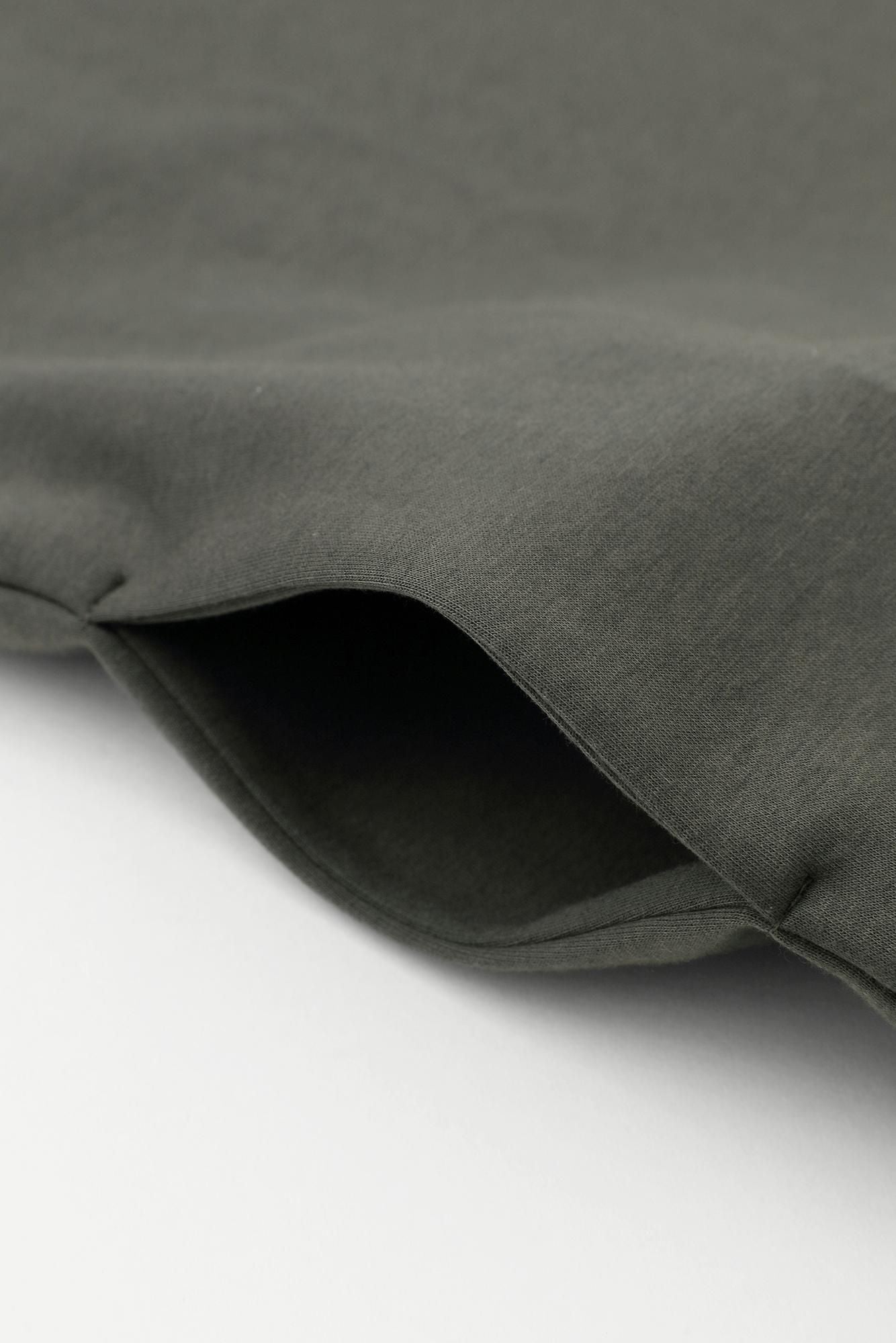 카드보드 니트 보트넥 L/S OP 맥시길이/올리브 그린