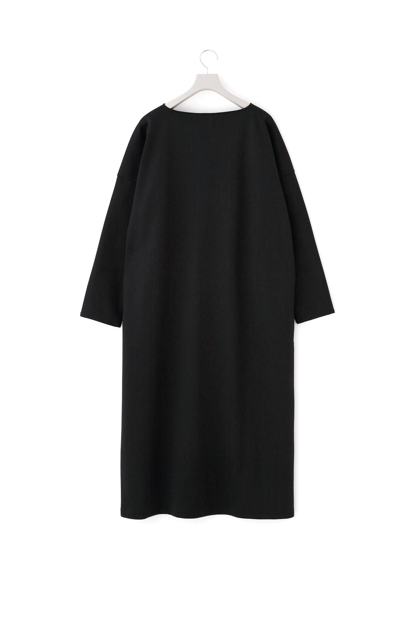 카드보드 니트 보트넥 L/S OP 맥시길이/다크네이비