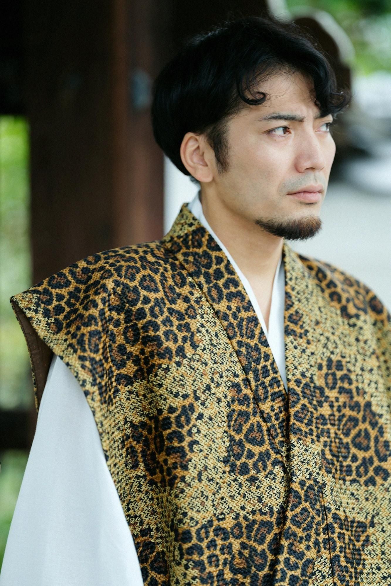 llaTsuCell weave Sleeveless Robe Undershirt (a)Waheight)/Tied-up yellowingJapanese TeaSpots (kiGarachamara)