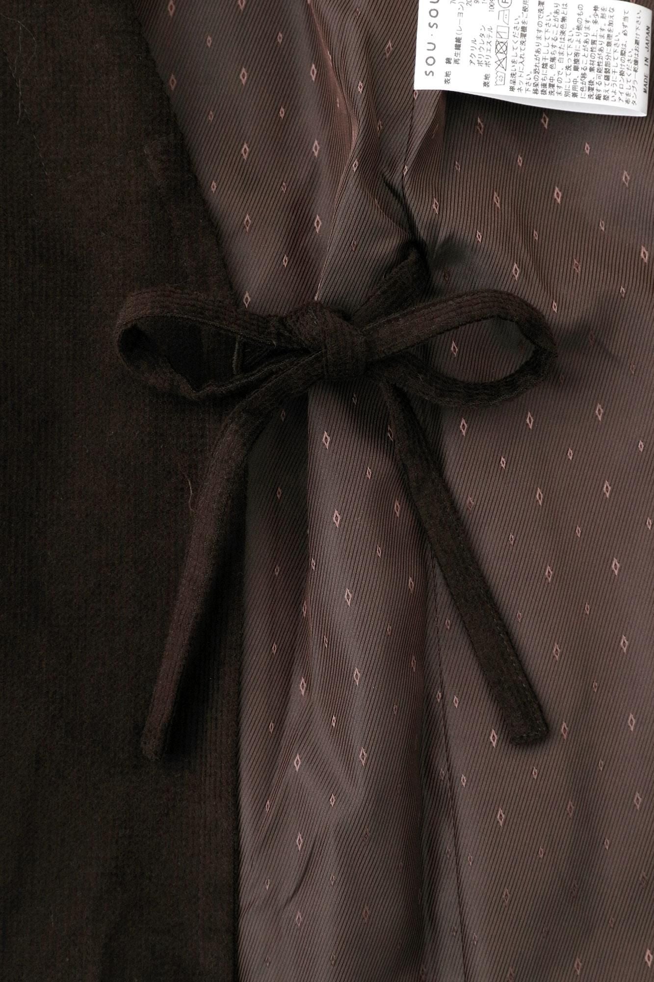 Soft Thermo(R) Corduroy Samue Worker Jacket Undershirt (a)Waheight)/Brown