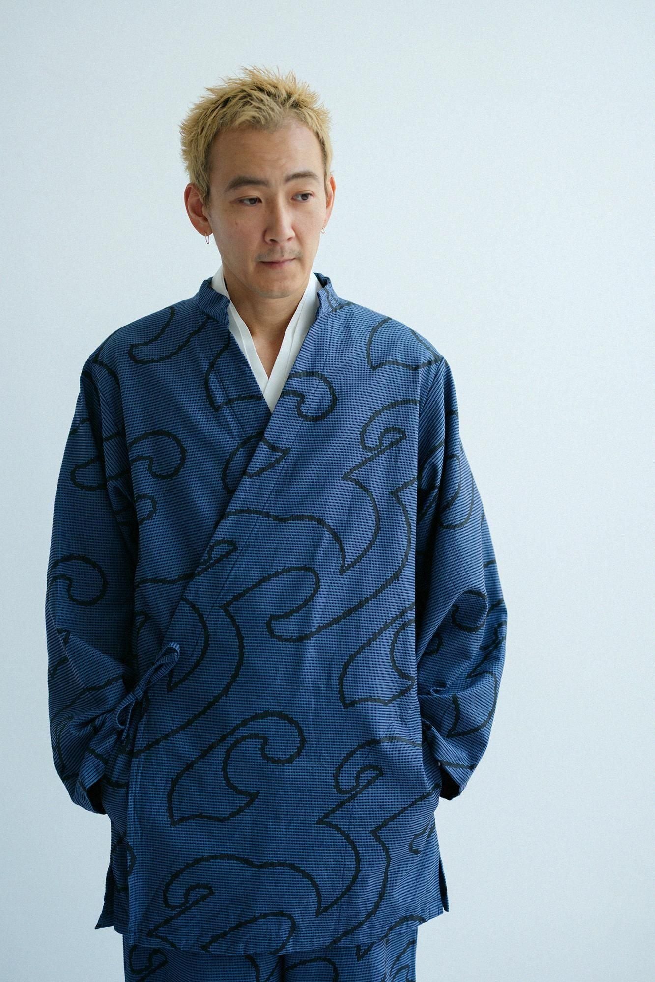 dobby stab Sweets Samue Worker Jacket(Takamisamue)/Yamaman Waves(Yamamanpa)